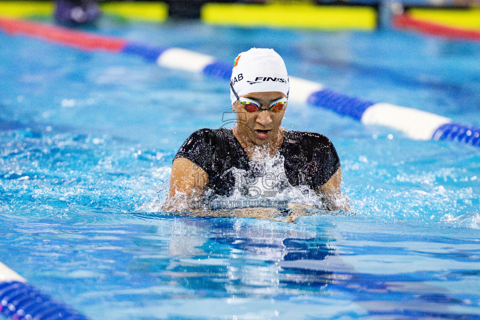 Day 5 of National Swimming Competition 2024 held in Hulhumale', Maldives on Tuesday, 17th December 2024. Photos: Hassan Simah / images.mv