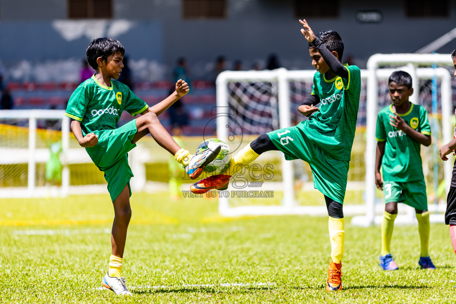 Day 1 of Under 10 MILO Academy Championship 2024 was held at National Stadium in Male', Maldives on Friday, 26th April 2024. Photos: Nausham Waheed / images.mv