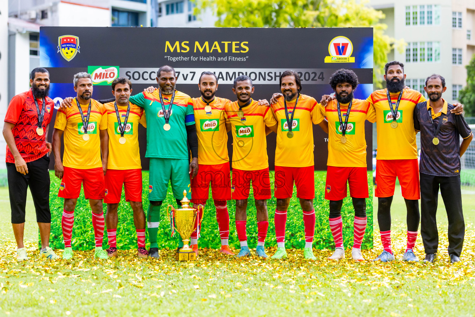 Day 3 of MILO Soccer 7 v 7 Championship 2024 was held at Henveiru Stadium in Male', Maldives on Saturday, 25th April 2024. Photos: Nausham Waheed / images.mv