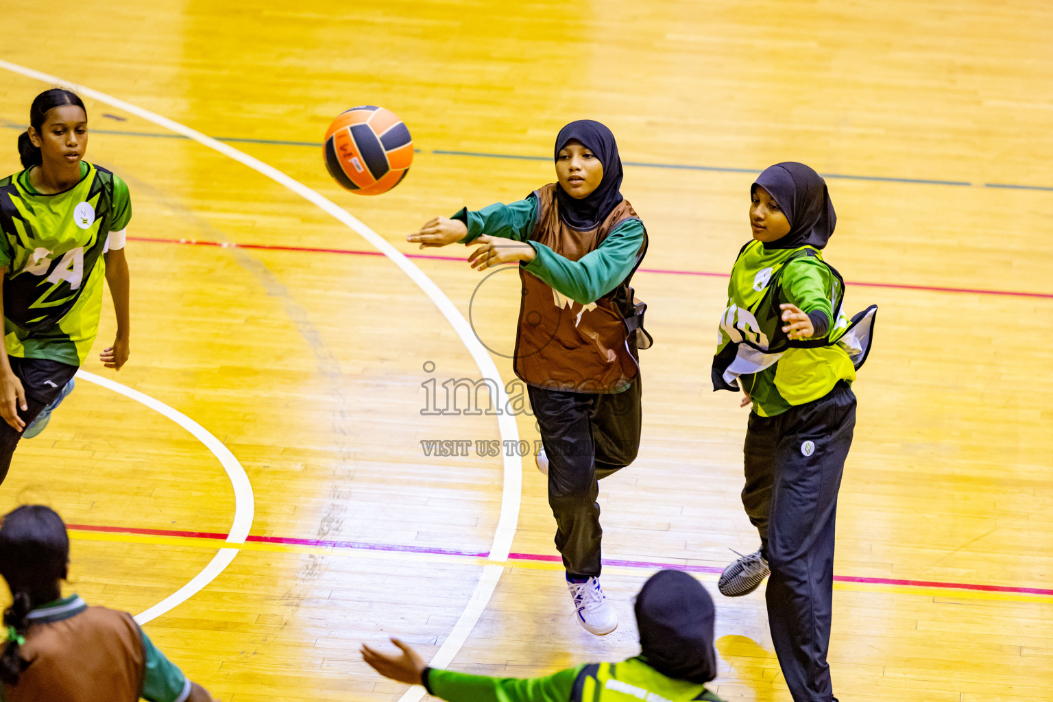 Day 7 of 25th Inter-School Netball Tournament was held in Social Center at Male', Maldives on Saturday, 17th August 2024. Photos: Nausham Waheed / images.mv