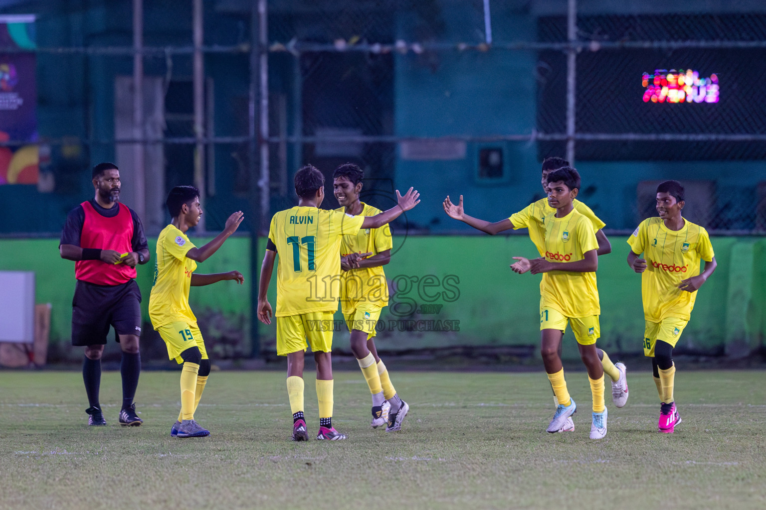 Eagles vs Maziya (U14) in Dhivehi Youth League 2024 - Day 2. Matches held at Henveiru Stadium on 22nd November 2024 , Friday. Photos: Shuu Abdul Sattar/ Images.mv