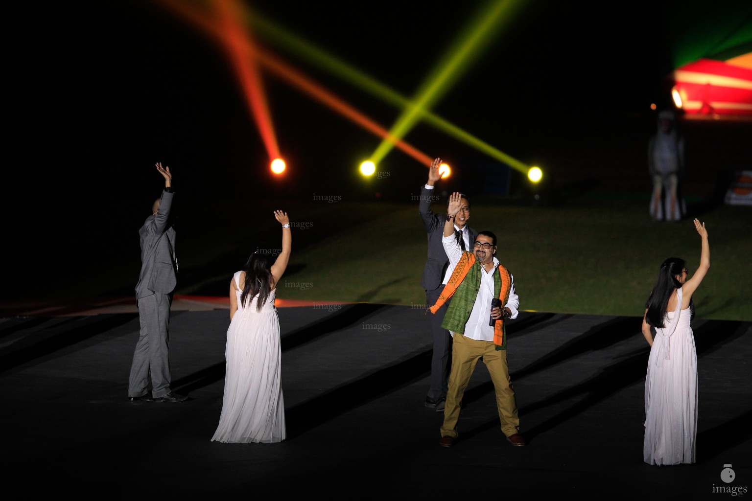 Opening ceremony of the 12th South Asian Games held in Guwahati, India, Friday, February. 05, 2016.   (Images.mv Photo/ Hussain Sinan).