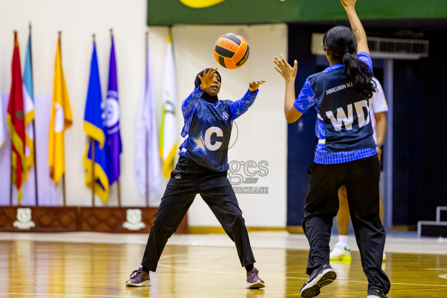 Day 7 of 25th Inter-School Netball Tournament was held in Social Center at Male', Maldives on Saturday, 17th August 2024. Photos: Nausham Waheed / images.mv