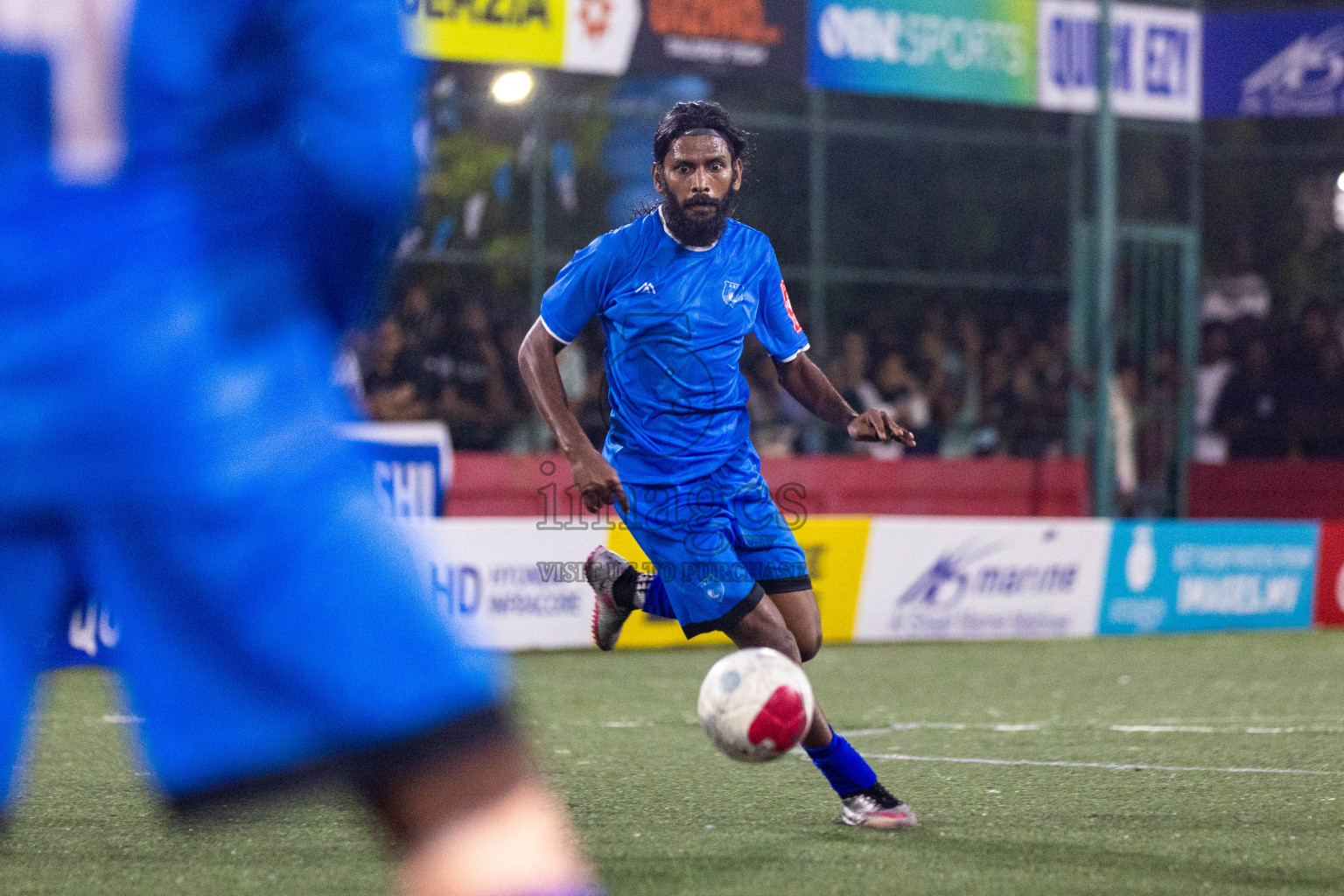 R Dhuvaafaru vs R Alifushi in Day 18 of Golden Futsal Challenge 2024 was held on Thursday, 1st February 2024, in Hulhumale', Maldives Photos: Nausham Waheed, / images.mv