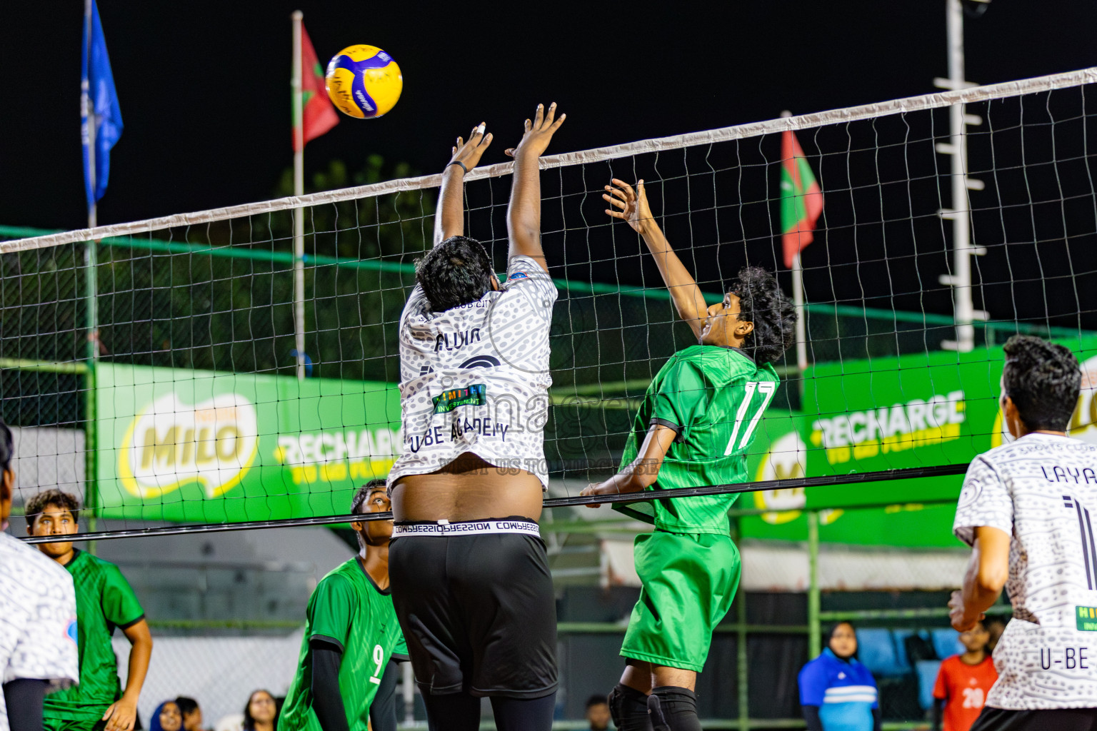 Semi Finals of Milo National Junior Volleyball Championship 2025 Day 5 was held on Thursday, 27th November 2025 at Ekuveni Turf Court Male', Maldives. Photos: Areef Adam / images.mv