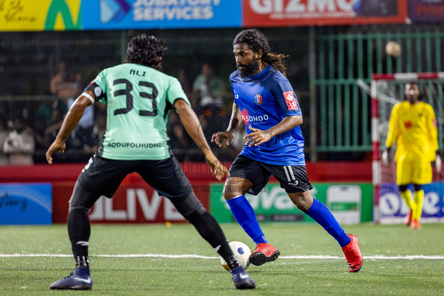 AA Rasdhoo vs AA Bodufolhudhoo in Day 11 of Golden Futsal Challenge 2025 was held on Wednesday, 15th January 2025, in Hulhumale', Maldives Photos: Nausham Waheed / images.mv