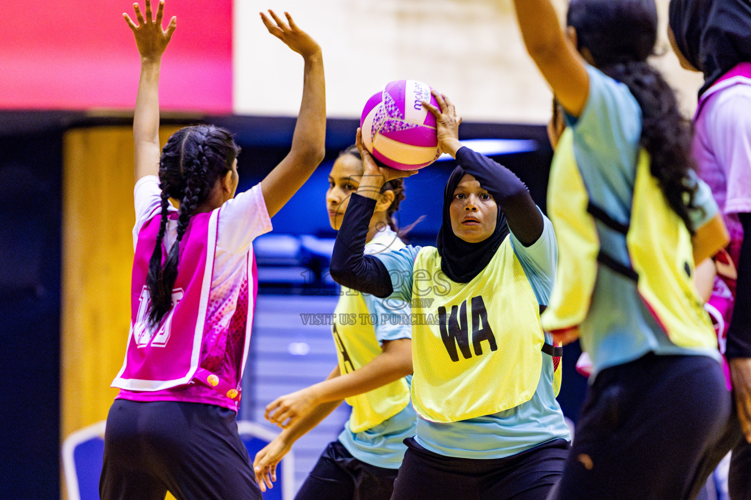 MV Netters vs N Sport in Division 2 Final of National Netball Tournament 2025 held in Social Center at Male', Maldives on Wednesday, 28th May 2025. Photos: Nausham Waheed / images.mv