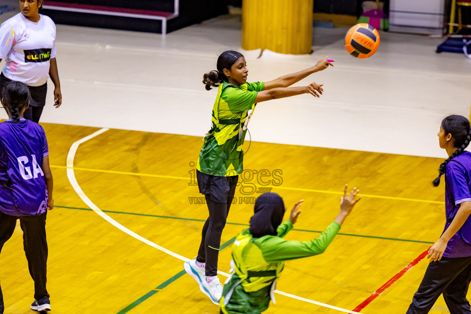 Day 7 of 25th Inter-School Netball Tournament was held in Social Center at Male', Maldives on Saturday, 17th August 2024. Photos: Nausham Waheed / images.mv