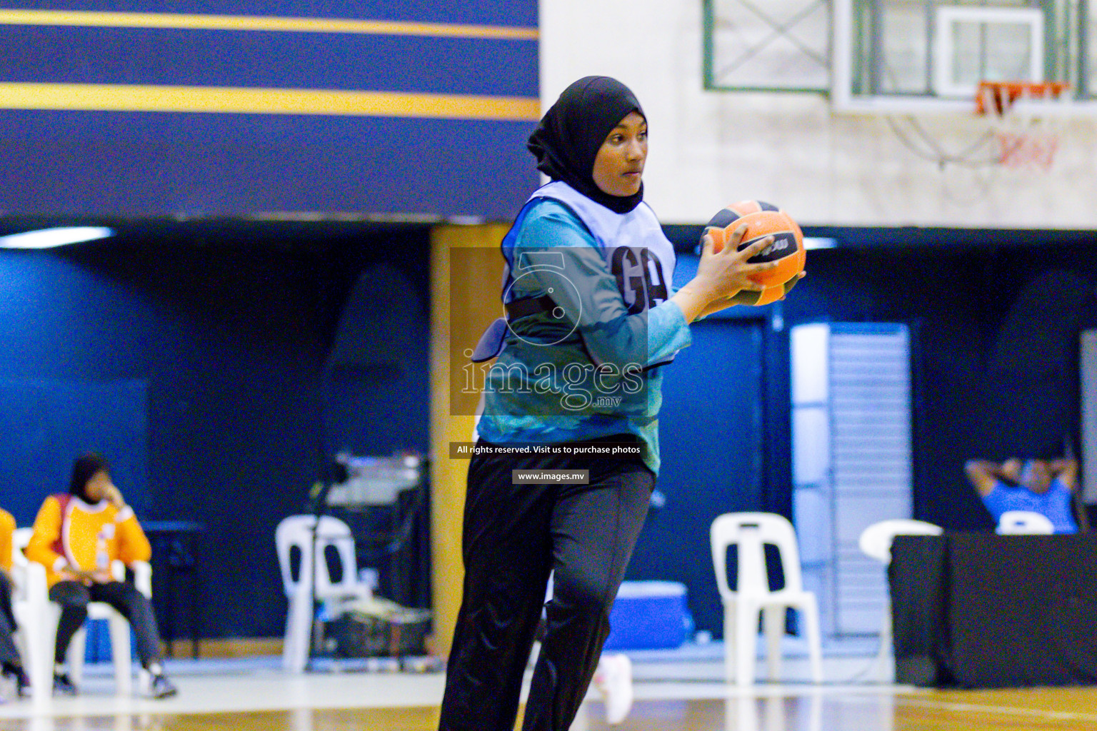 Day 9 of 24th Interschool Netball Tournament 2023 was held in Social Center, Male', Maldives on 4th November 2023. Photos: Hassan Simah / images.mv