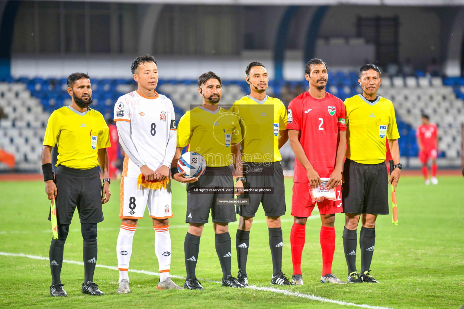 Maldives vs Bhutan in SAFF Championship 2023 held in Sree Kanteerava Stadium, Bengaluru, India, on Wednesday, 22nd June 2023. Photos: Nausham Waheed / images.mv