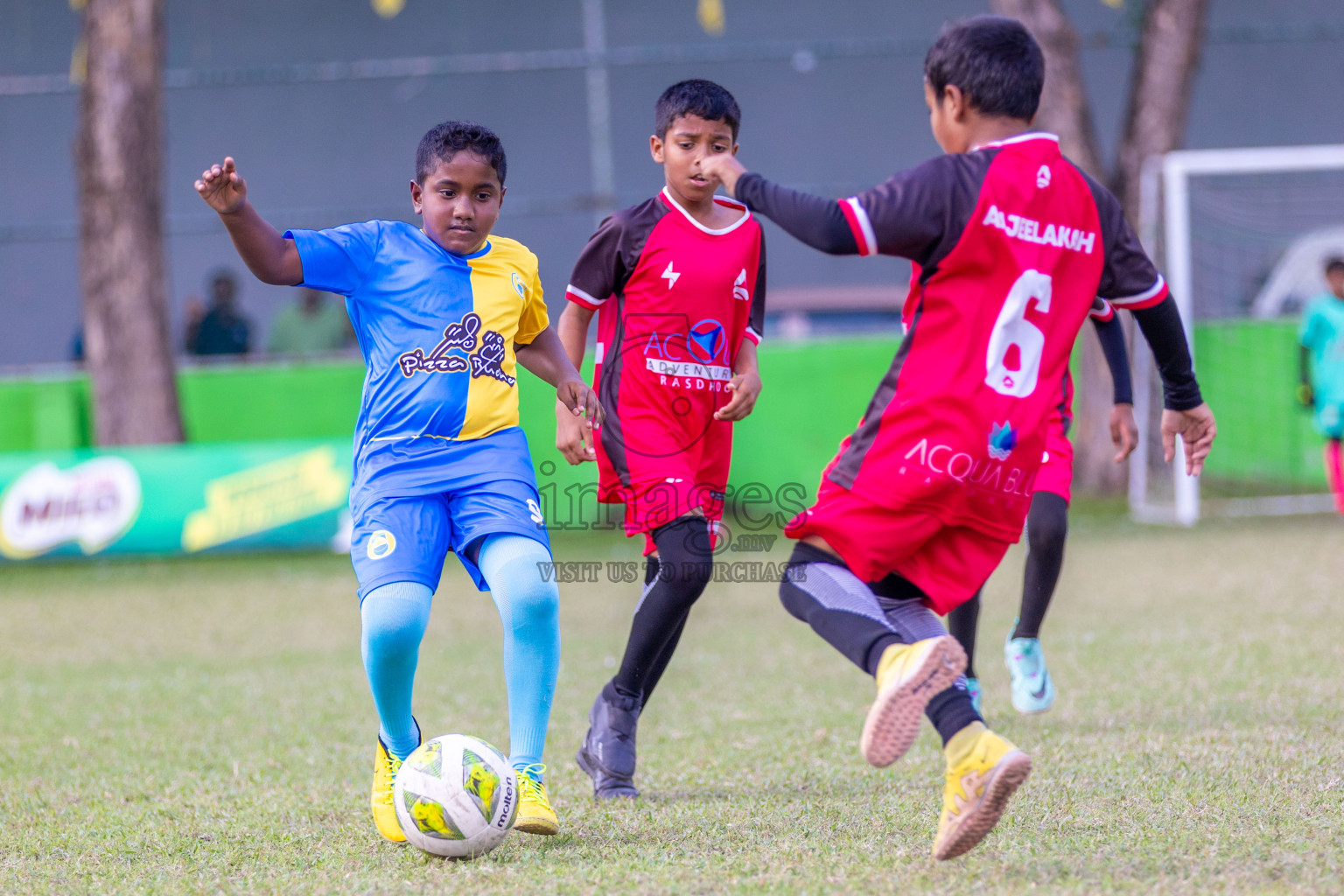 Day 2  of MILO Academy Championship 2024 - U12 was held at Henveiru Grounds in Male', Maldives on Thursday, 5th July 2024. Photos: Shuu Abdul Sattar / images.mv