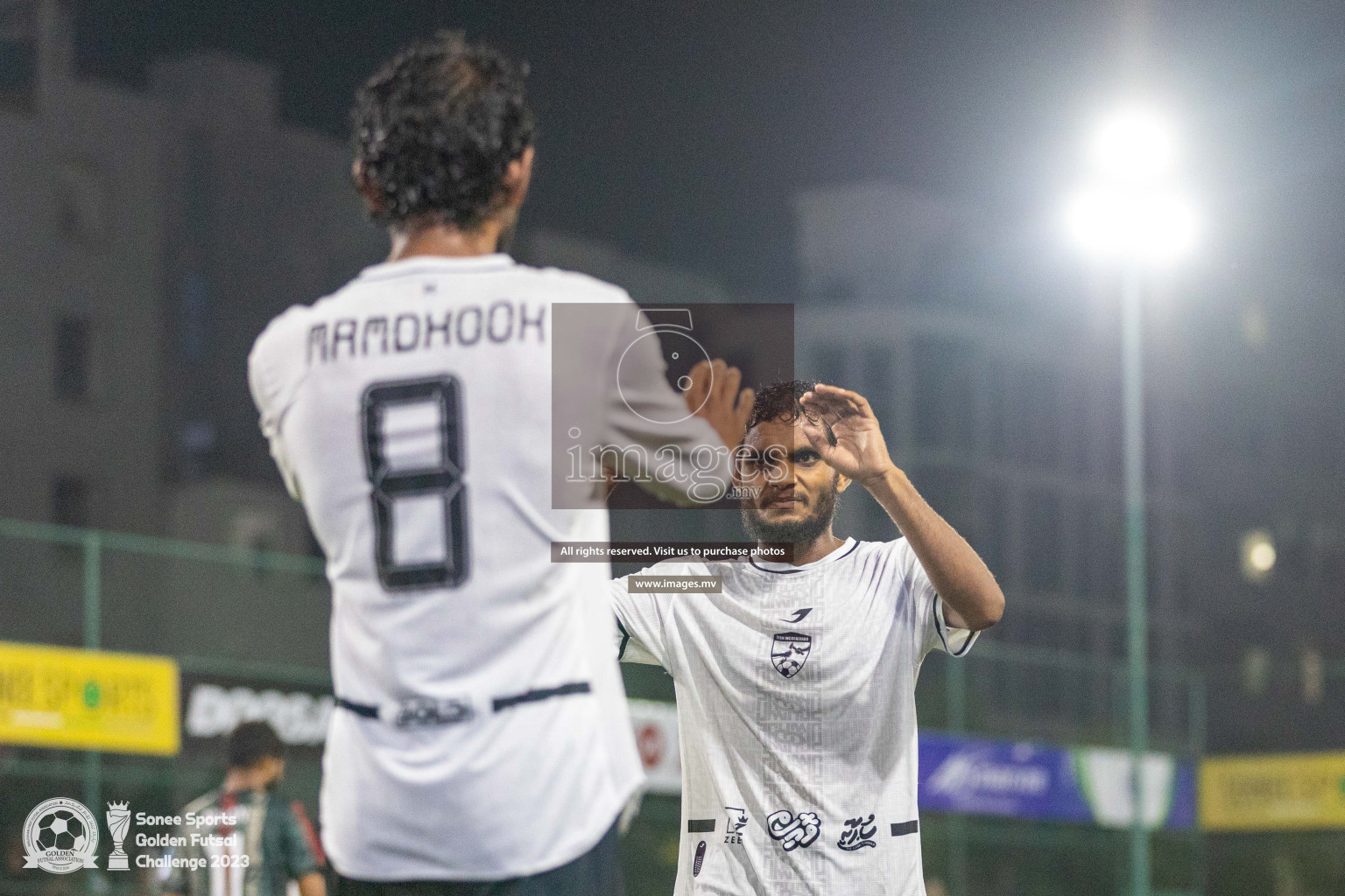 R. Inguraidhoo vs R. Innamadhoo in Day 4 of Golden Futsal Challenge 2023 on 08 February 2023 in Hulhumale, Male, Maldives