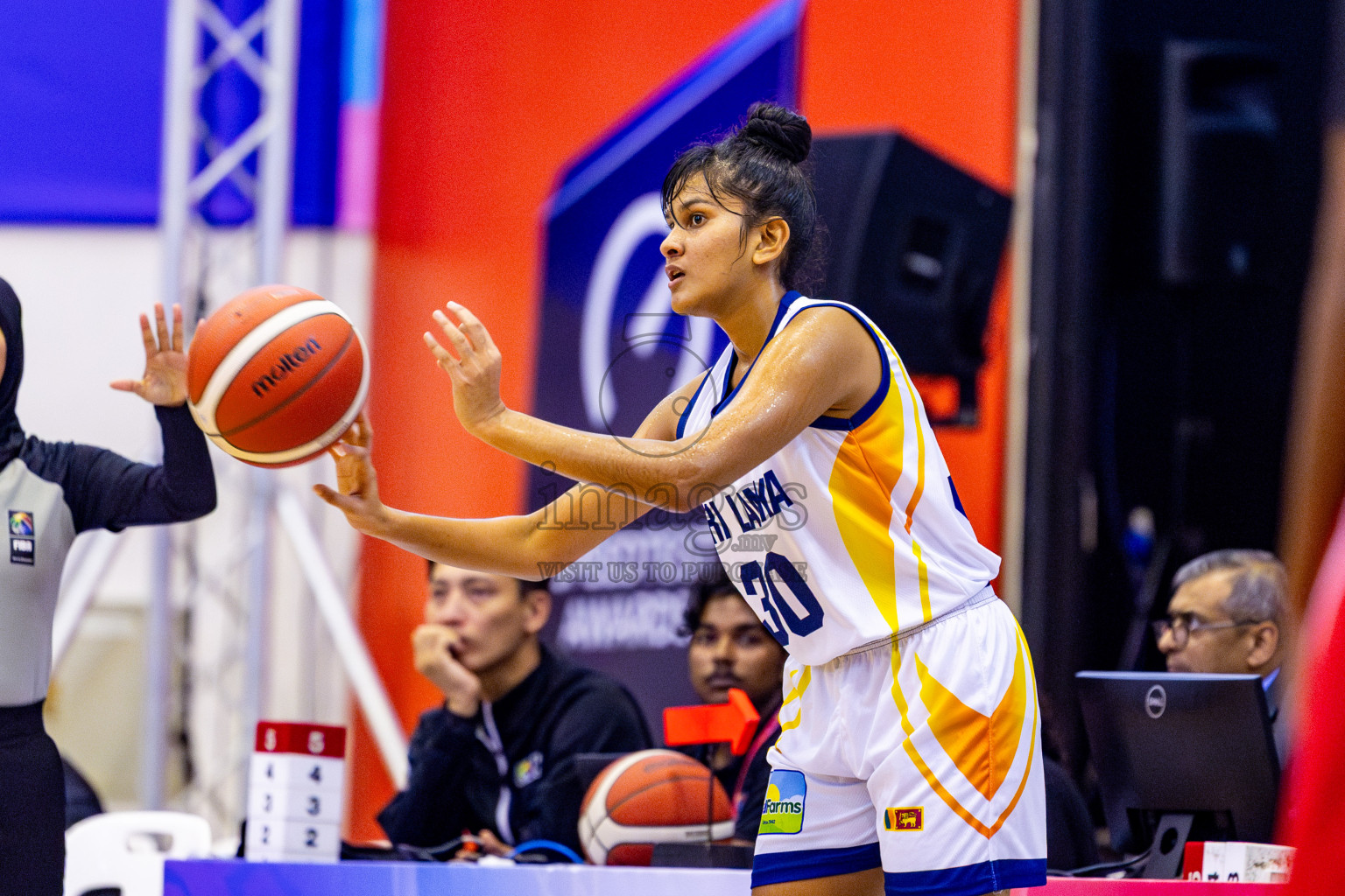 Maldives vs SriLanka in Day 2 of Under 16 Woman's Asian Cup SABA Qualifiers 2025 was held in Social Center, Male', Maldives on Friday, 13th June 2025. Photos: Nausham Waheed / images.mv