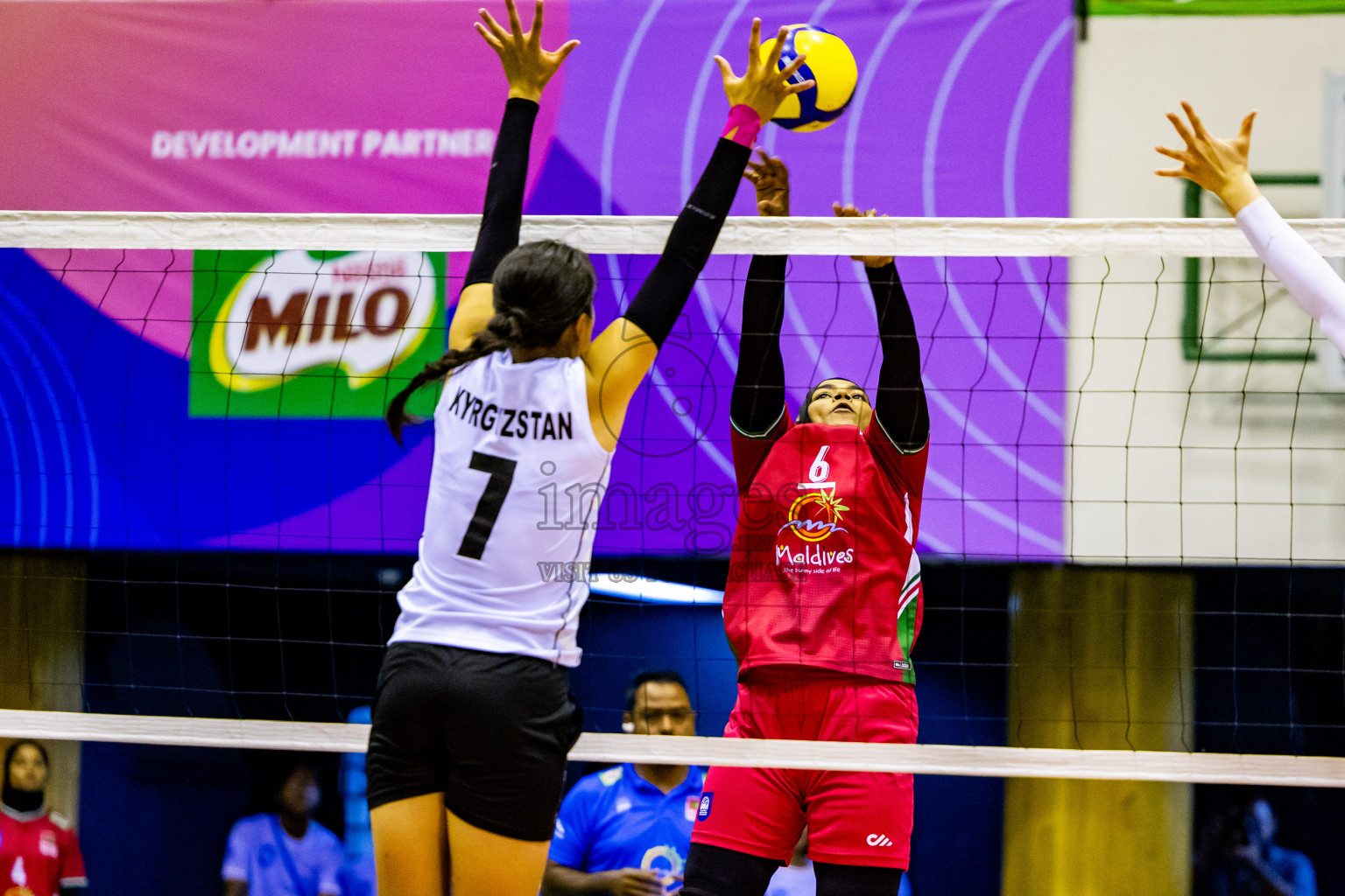 Final of CAVA Woman's Volleyball Challenge Cup 2024 was held in Social Center, Male', Maldives on Wednesday, 11th September 2024. Photos: Nausham Waheed / images.mv