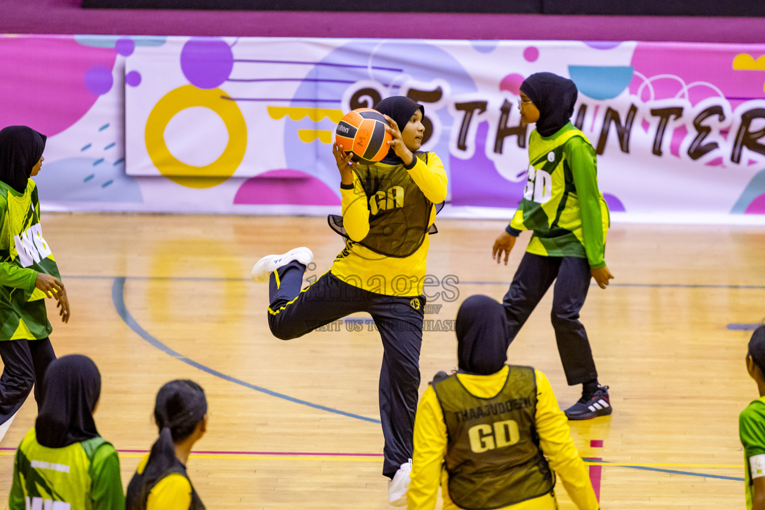 Day 13 of 25th Inter-School Netball Tournament was held in Social Center at Male', Maldives on Saturday, 24th August 2024. Photos: Nausham Waheed / images.mv