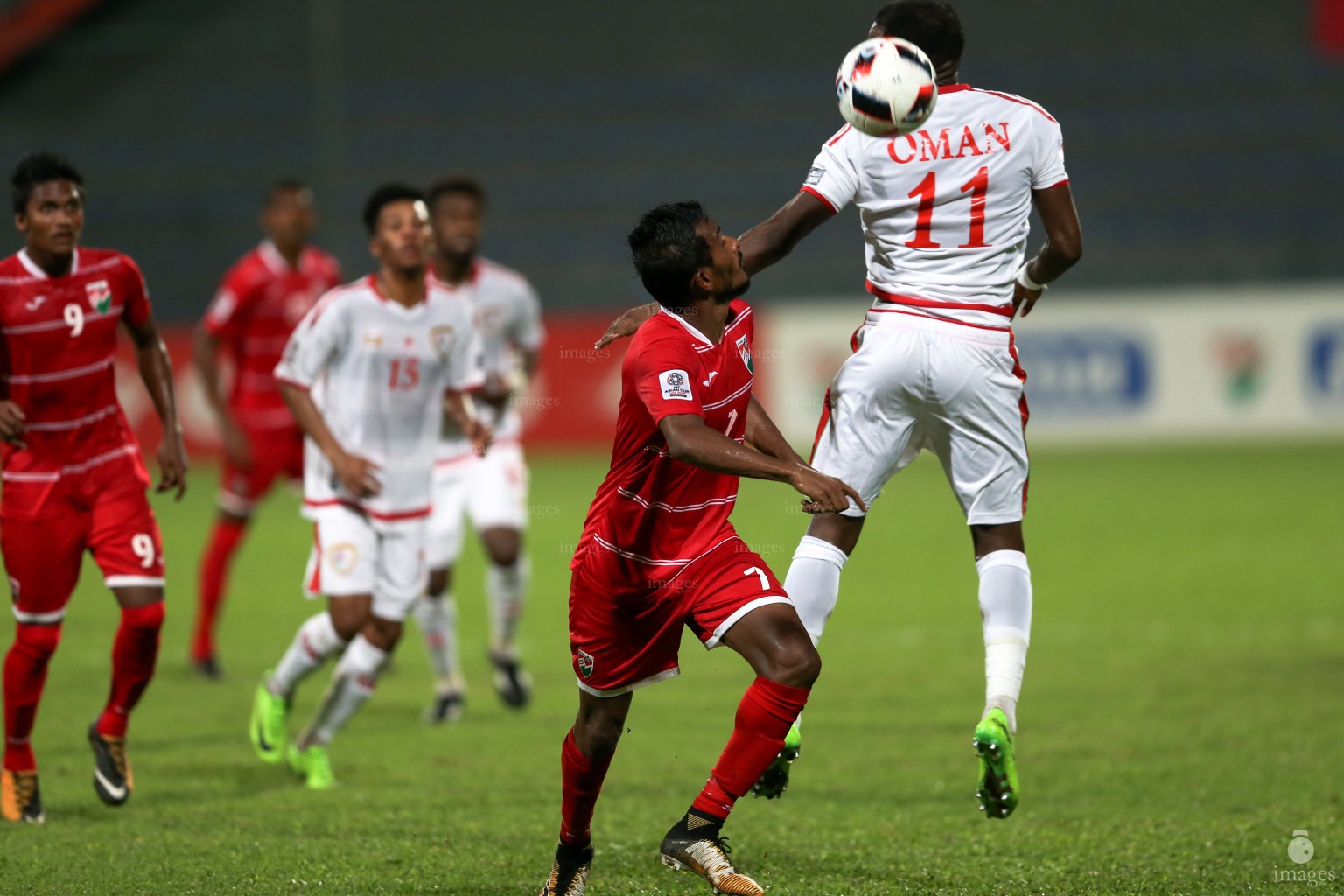 Asian Cup Qualifier between Maldives and Oman in National Stadium, on 10 October 2017 Male' Maldives. ( Images.mv Photo: Abdulla Abeedh )