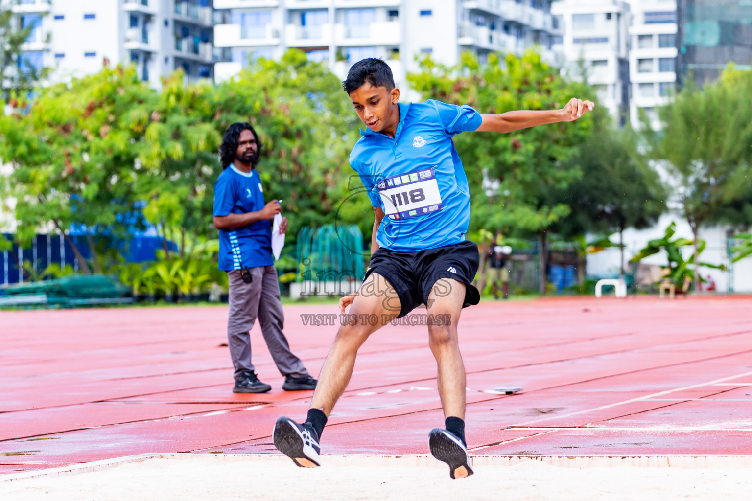 Day 3 of MWSC Interschool Athletics Championships 2024 held in Hulhumale Running Track, Hulhumale, Maldives on Monday, 11th November 2024. Photos by:  Nausham Waheed / Images.mv