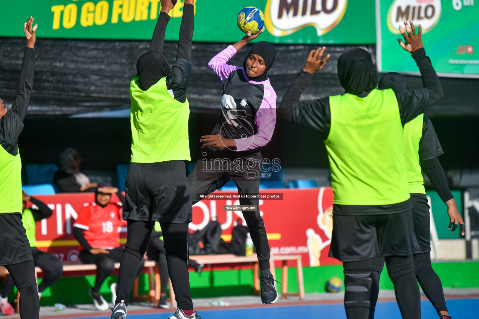 Day 8 of 6th MILO Handball Maldives Championship 2023, held in Handball ground, Male', Maldives on 27th May 2023 Photos: Nausham Waheed/ Images.mv