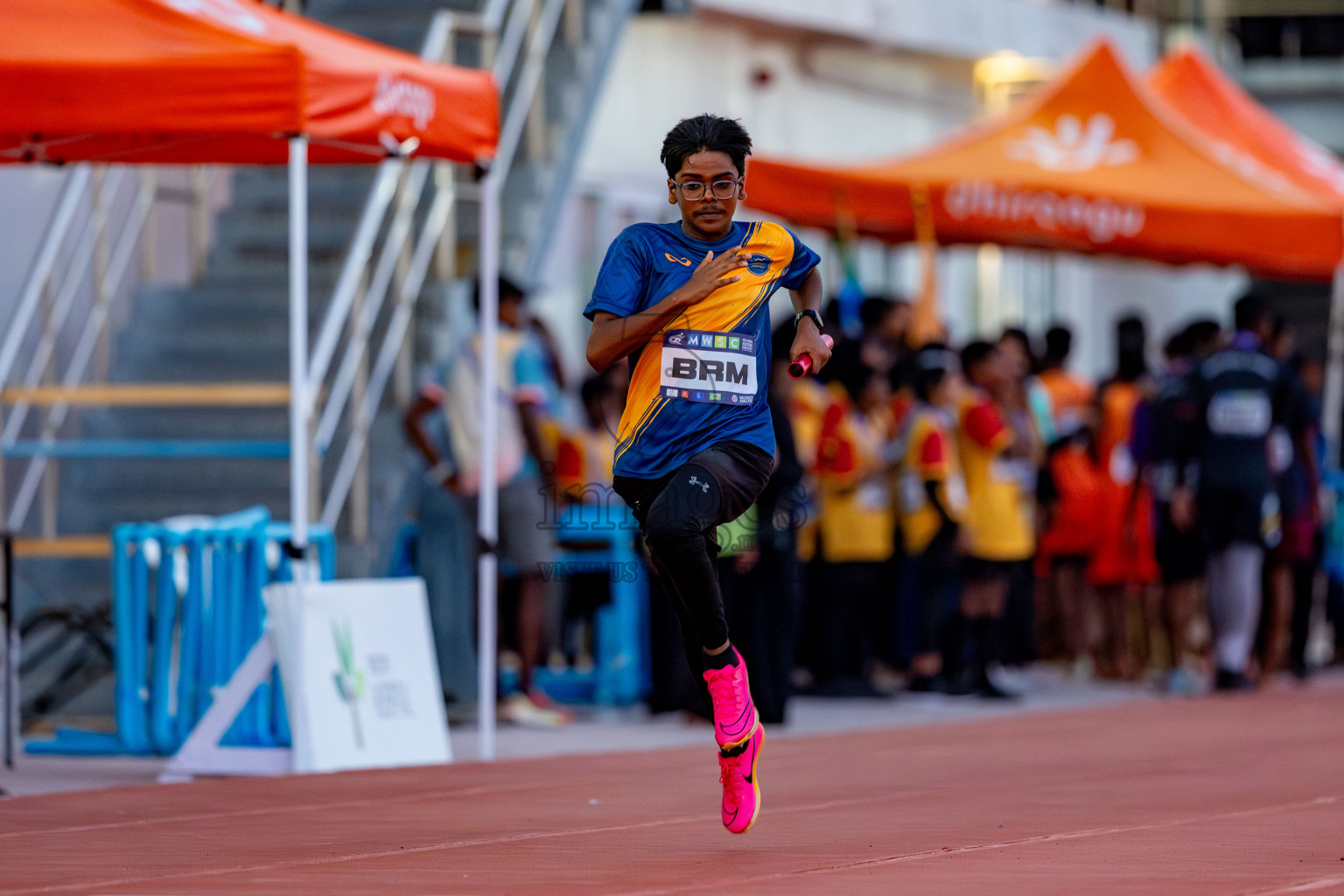 Day 4 of MWSC Interschool Athletics Championships 2024 held in Hulhumale Running Track, Hulhumale, Maldives on Tuesday, 12th November 2024. Photos by: Nausham Waheed / Images.mv