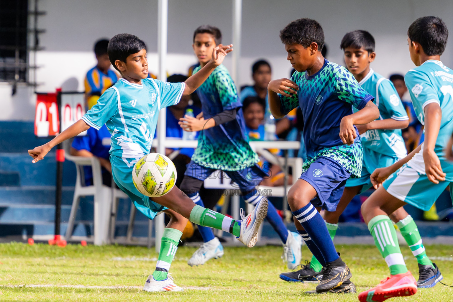 Day 1 of MILO Academy Championship 2025 (U-12) was held at Henveiru Stadium in Male', Maldives on Thursday, 1st May 2025. Photos: Nausham Waheed / images.mv