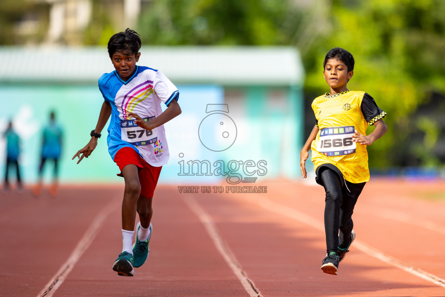 Day 2 of MWSC Interschool Athletics Championships 2024 held in Hulhumale Running Track, Hulhumale, Maldives on Sunday, 10th November 2024. Photos by: Ismail Thoriq / Images.mv