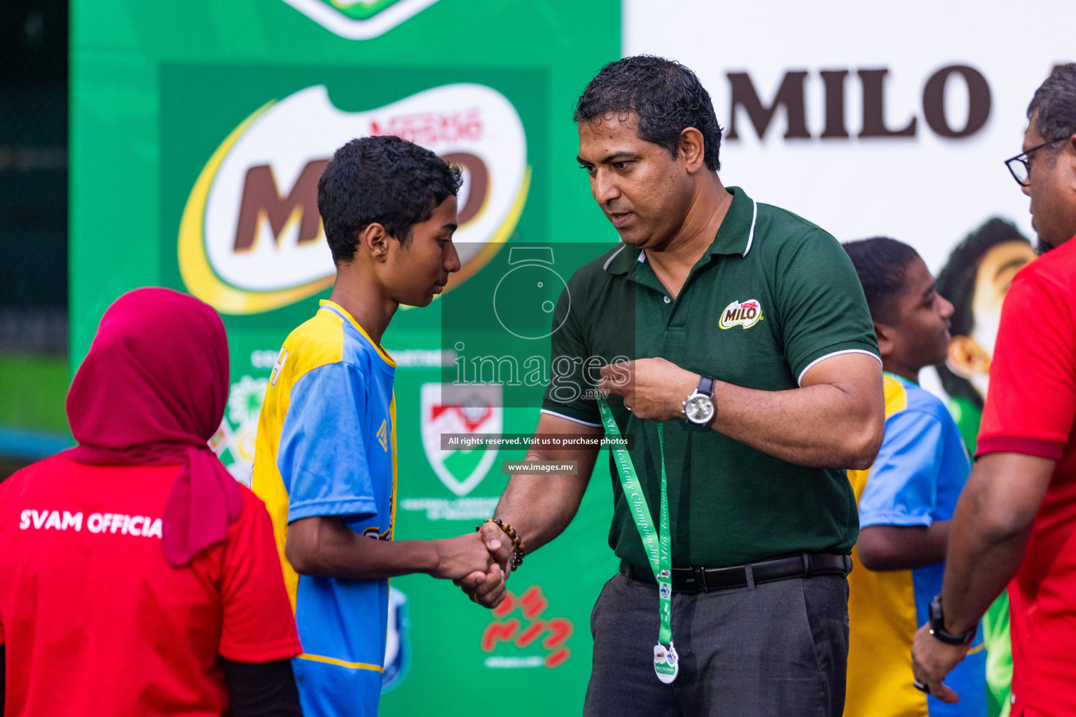 Day 2 of MILO Academy Championship 2023 (u14) was held in Henveyru Stadium Male', Maldives on 4th November 2023. Photos: Nausham Waheed / images.mv