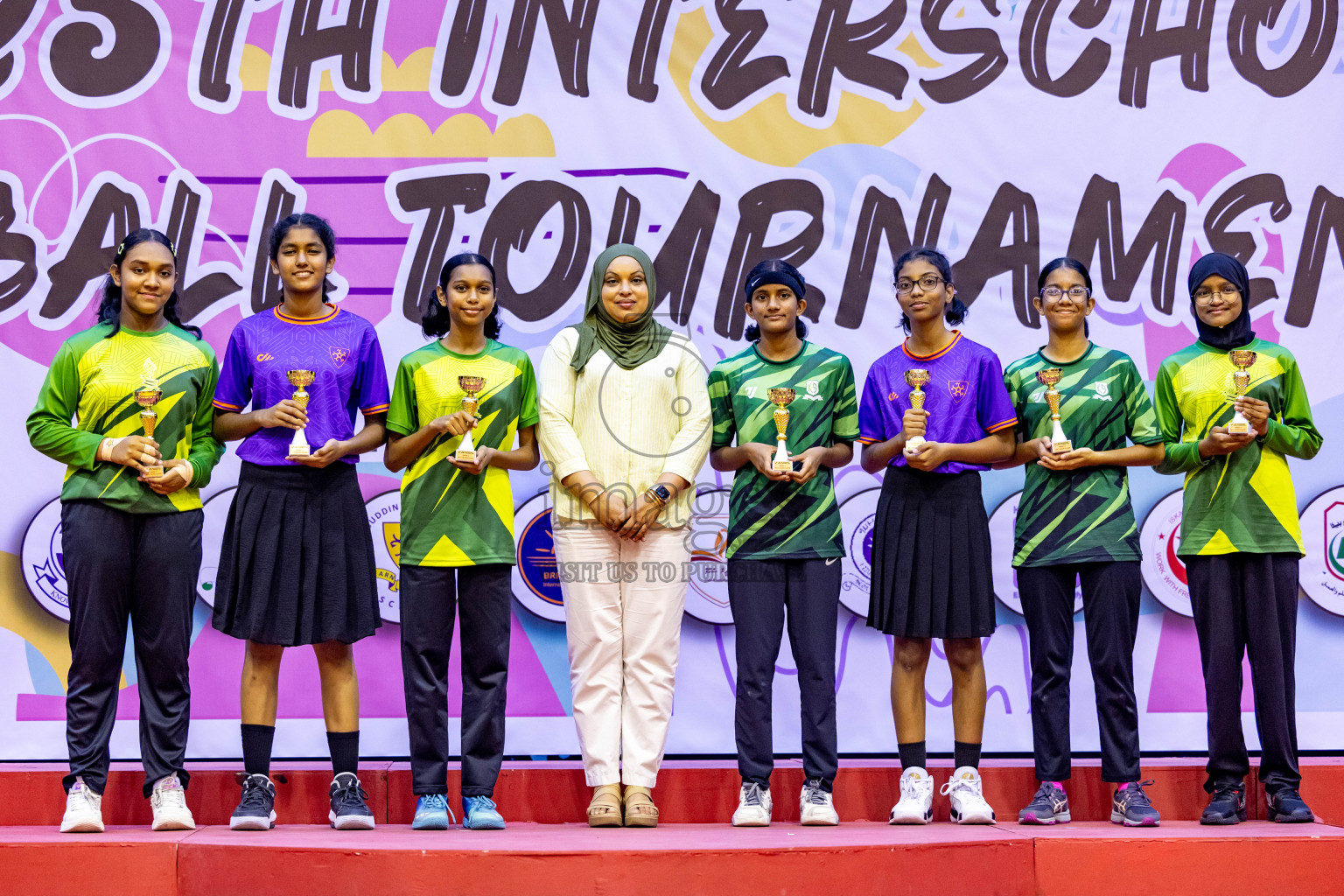 Closing Ceremony of Inter-school Netball Tournament held in Social Center at Male', Maldives on Monday, 26th August 2024. Photos: Hassan Simah / images.mv