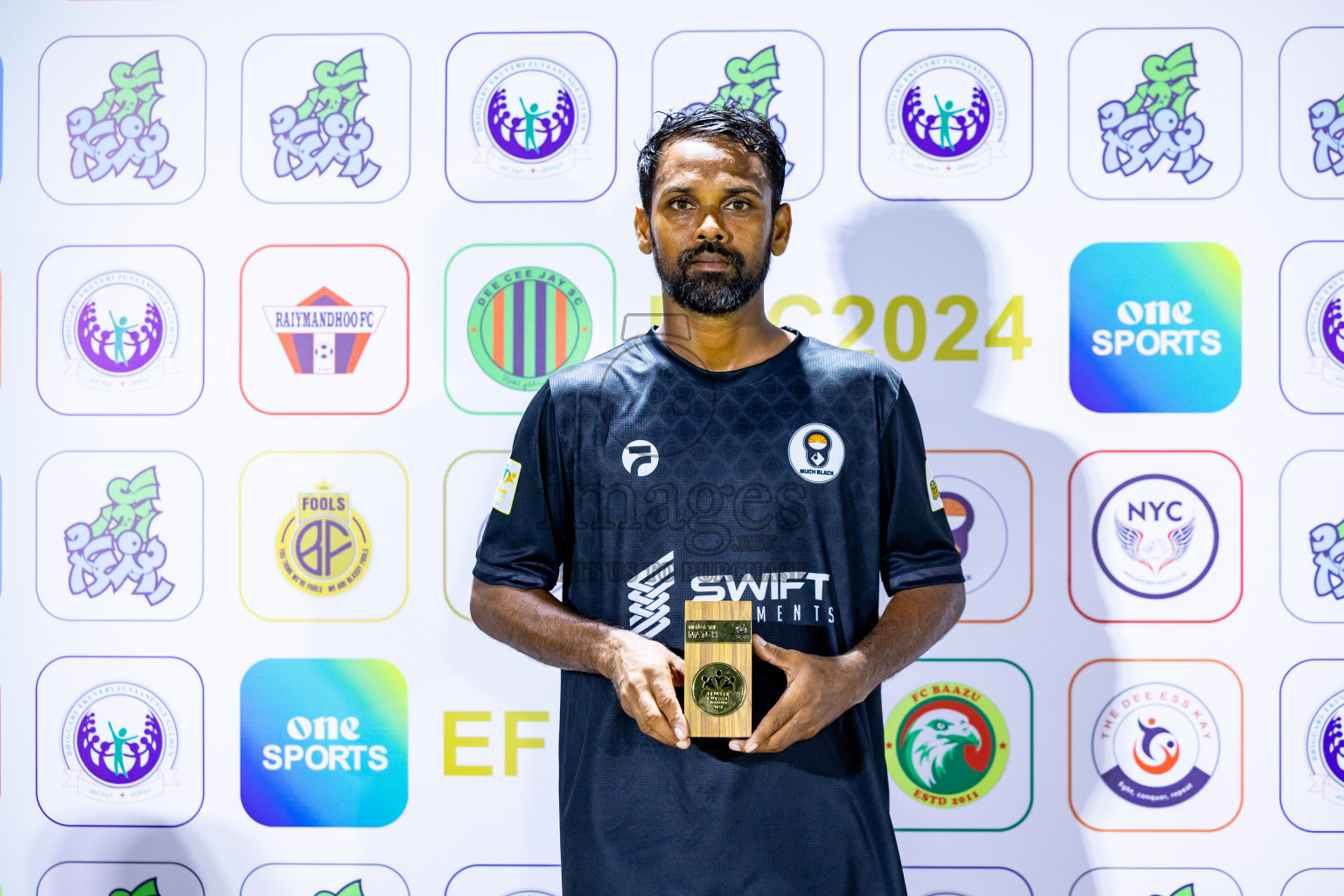 Much Black vs Raiymandhoo FC in Day 3 of Laamehi Dhiggaru Ekuveri Futsal Challenge 2024 was held on Sunday, 28th July 2024, at Dhiggaru Futsal Ground, Dhiggaru, Maldives Photos: Nausham Waheed / images.mv