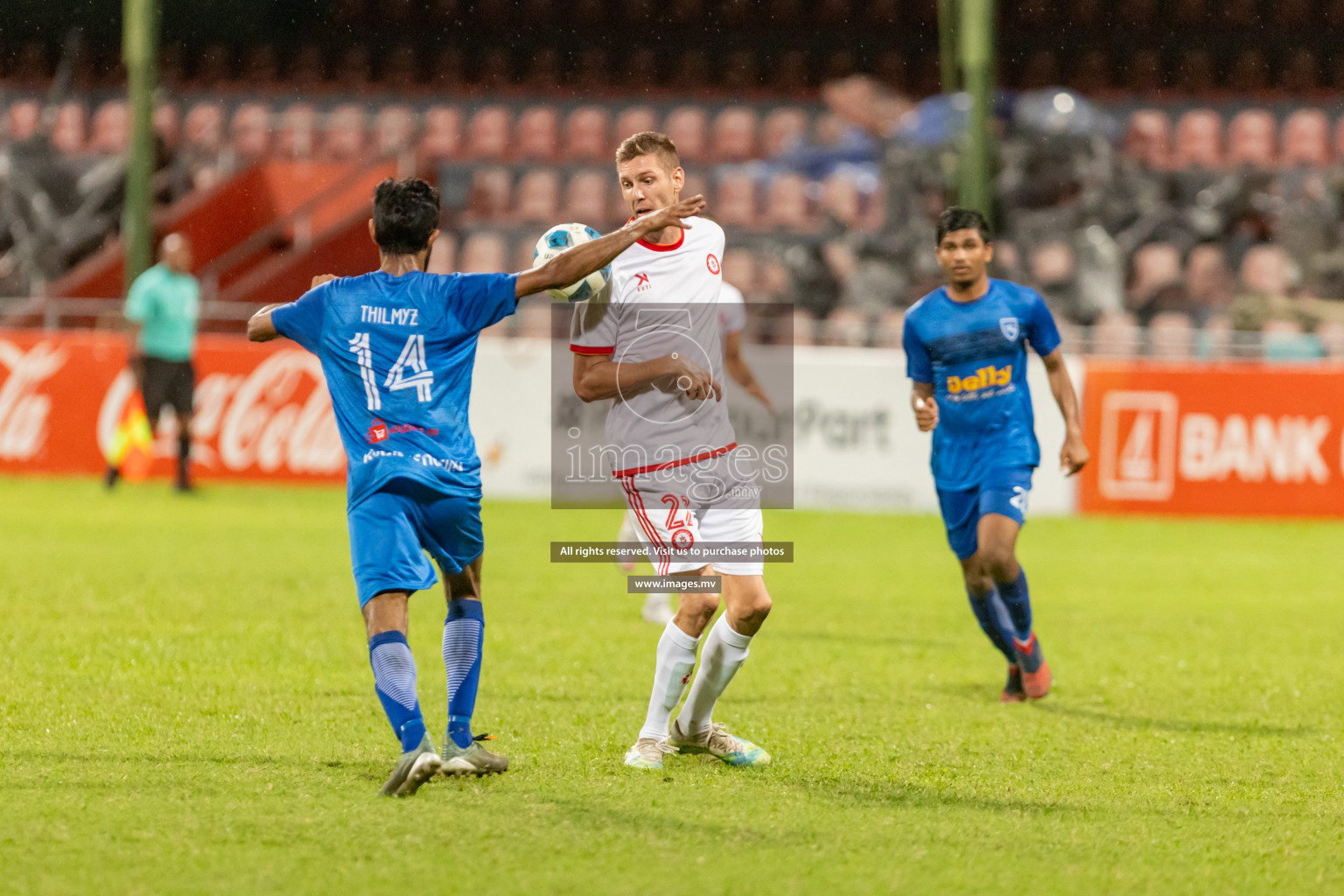 Kuda Henveiru United vs Buru Sports Club in 2nd Division 2022 on 14th July 2022, held in National Football Stadium, Male', Maldives Photos: Hassan Simah / Images.mv