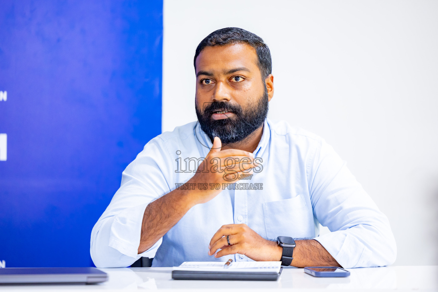 Press conference by FAM Normalization Committee was held at National Stadium in Male', Maldives on Sunday, 18th September 2024. Photos: Nausham Waheed / images.mv