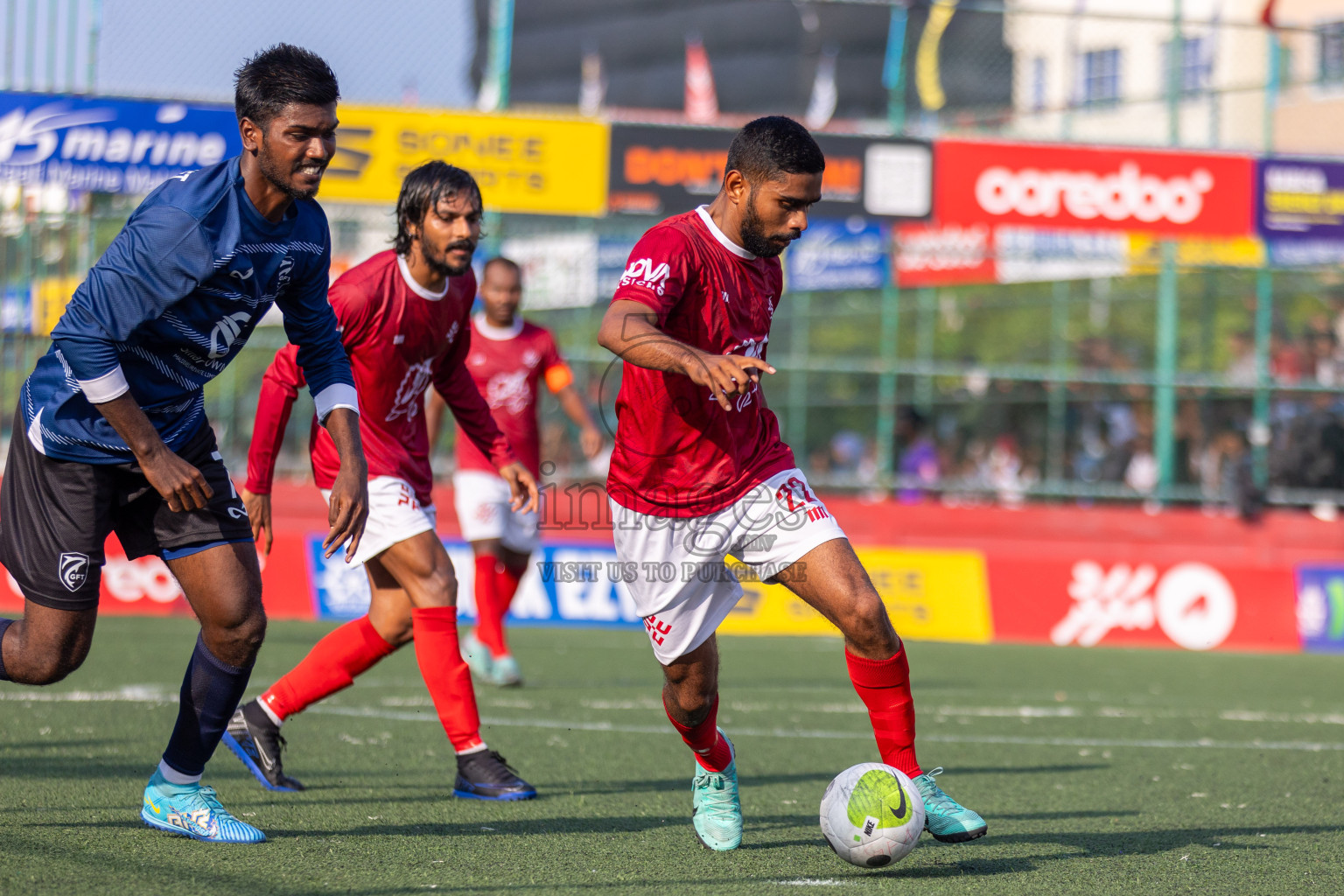 K Gaafaru vs K Kaashidhoo in Day 19 of Golden Futsal Challenge 2024 was held on Friday, 2nd February 2024, in Hulhumale', Maldives
Photos: Ismail Thoriq / images.mv