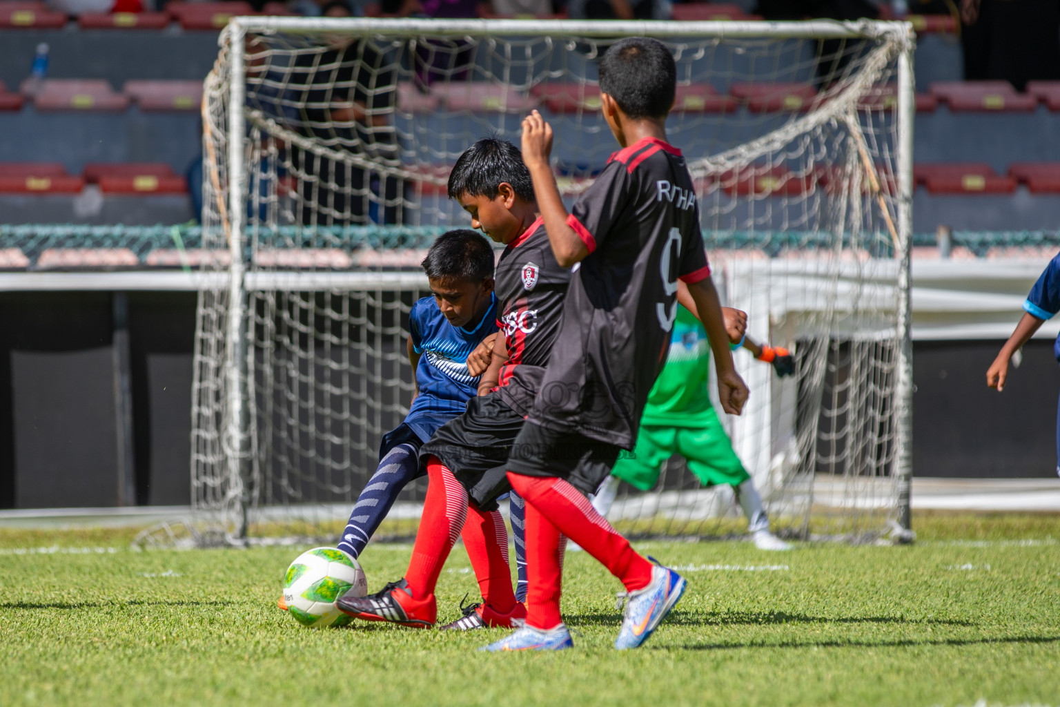 Day 1 of Under 10 MILO Academy Championship 2024 was held at National Stadium in Male', Maldives on Friday, 26th April 2024. Photos: Mohamed Mahfooz Moosa / images.mv