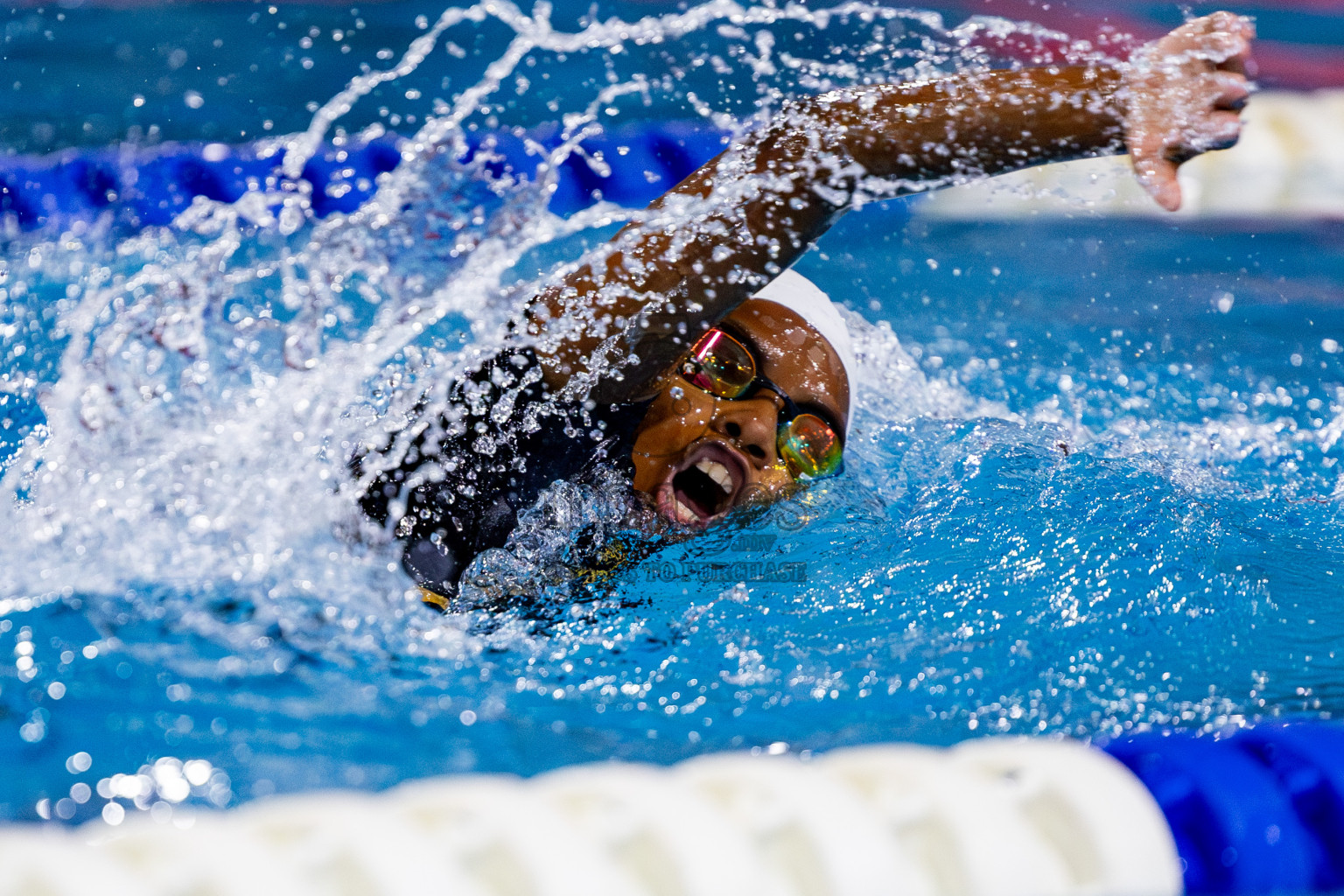 Day 2 of 20th Inter-school Swimming Competition 2024 held in Hulhumale', Maldives on Sunday, 13th October 2024. Photos: Nausham Waheed / images.mv