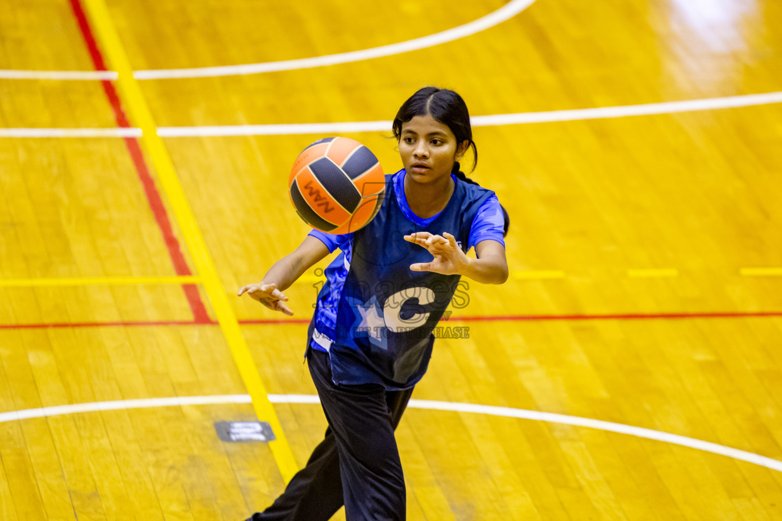 Day 8 of 25th Inter-School Netball Tournament was held in Social Center at Male', Maldives on Sunday, 18th August 2024. Photos: Nausham Waheed / images.mv