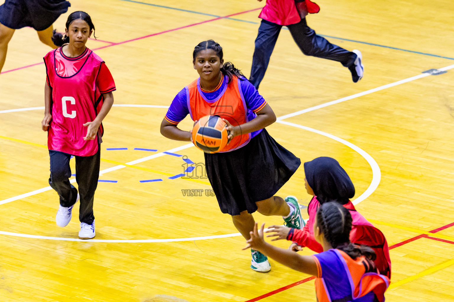 Day 2 of 25th Inter-School Netball Tournament was held in Social Center at Male', Maldives on Saturday, 10th August 2024. Photos: Nausham Waheed / images.mv