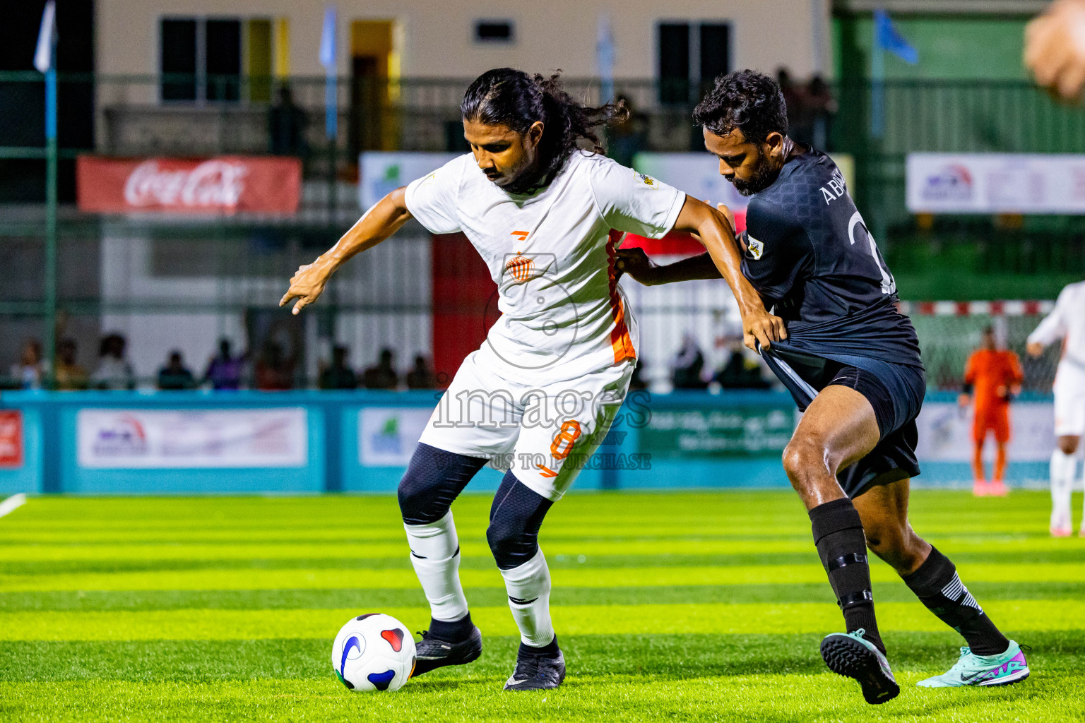 Dee Ess Jay SC vs Much Black in Day 2 of Laamehi Dhiggaru Ekuveri Futsal Challenge 2024 was held on Saturday, 27th July 2024, at Dhiggaru Futsal Ground, Dhiggaru, Maldives Photos: Nausham Waheed / images.mv