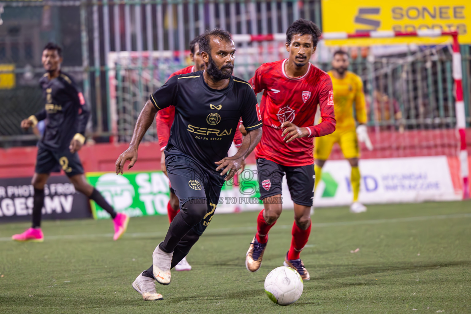 ADh Maamigili vs ADh Mahibadhoo on Day 36 of Golden Futsal Challenge 2024 was held on Wednesday, 21st February 2024, in Hulhumale', Maldives
Photos: Ismail Thoriq, / images.mv