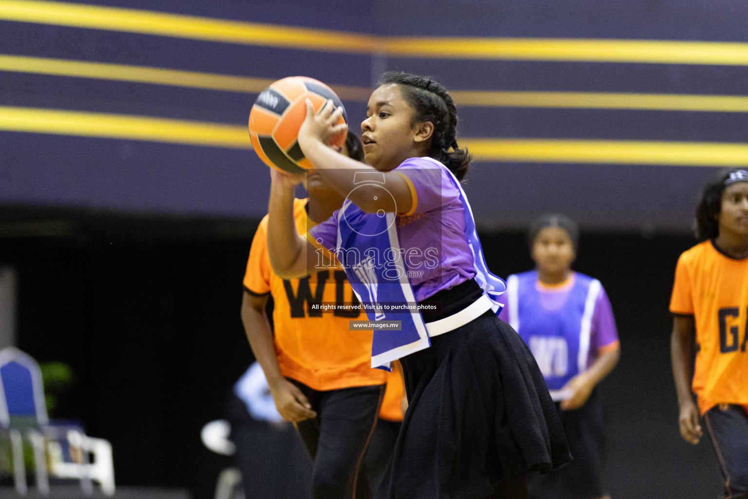 Day 10 of 24th Interschool Netball Tournament 2023 was held in Social Center, Male', Maldives on 5th November 2023. Photos: Nausham Waheed / images.mv