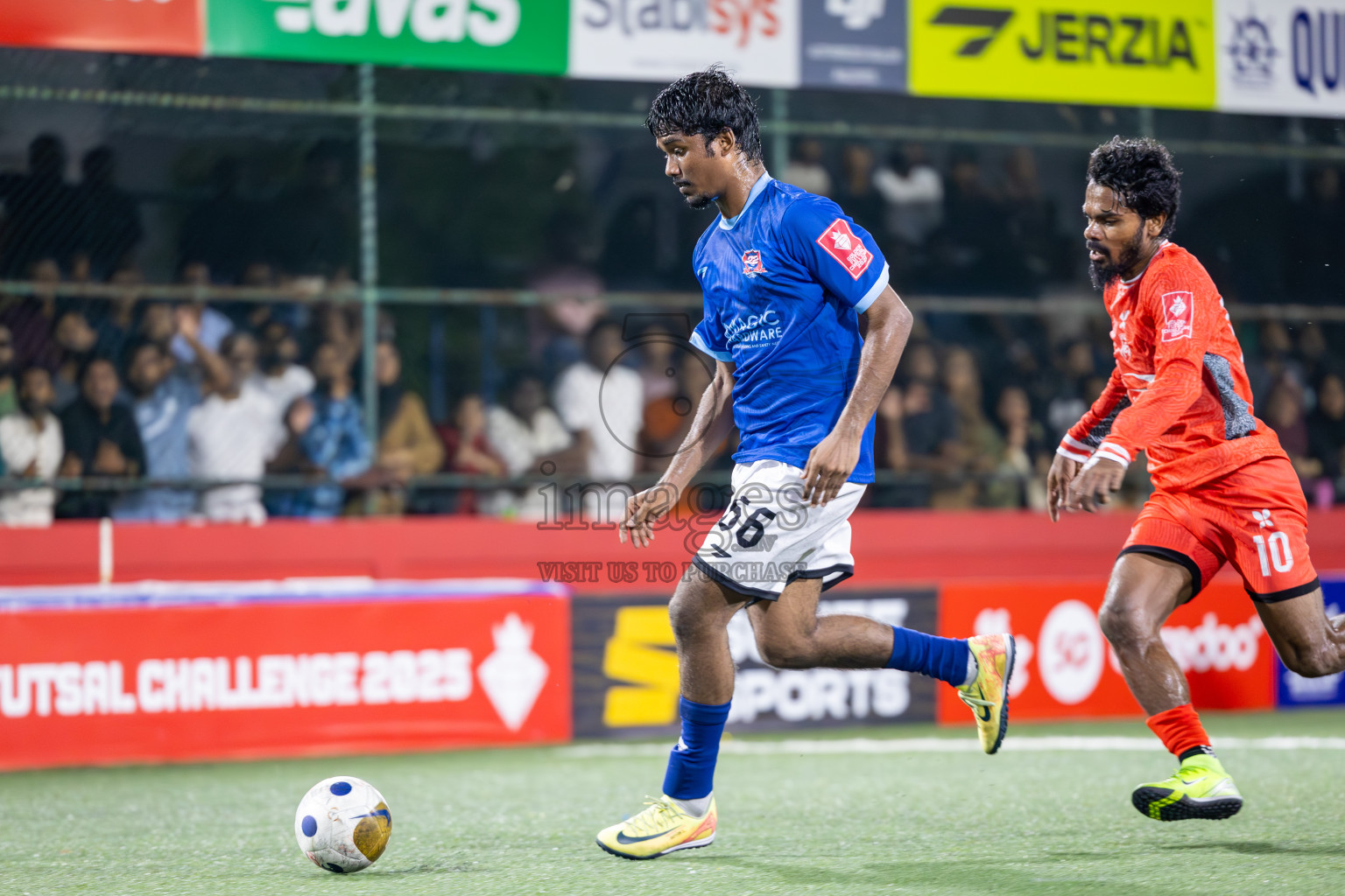 HA Filladhoo vs HA Hoarafushi in Day 5 of Golden Futsal Challenge 2025 on Thursday, 9th January 2025, in Hulhumale', Maldives
Photos: Ismail Thoriq / images.mv
