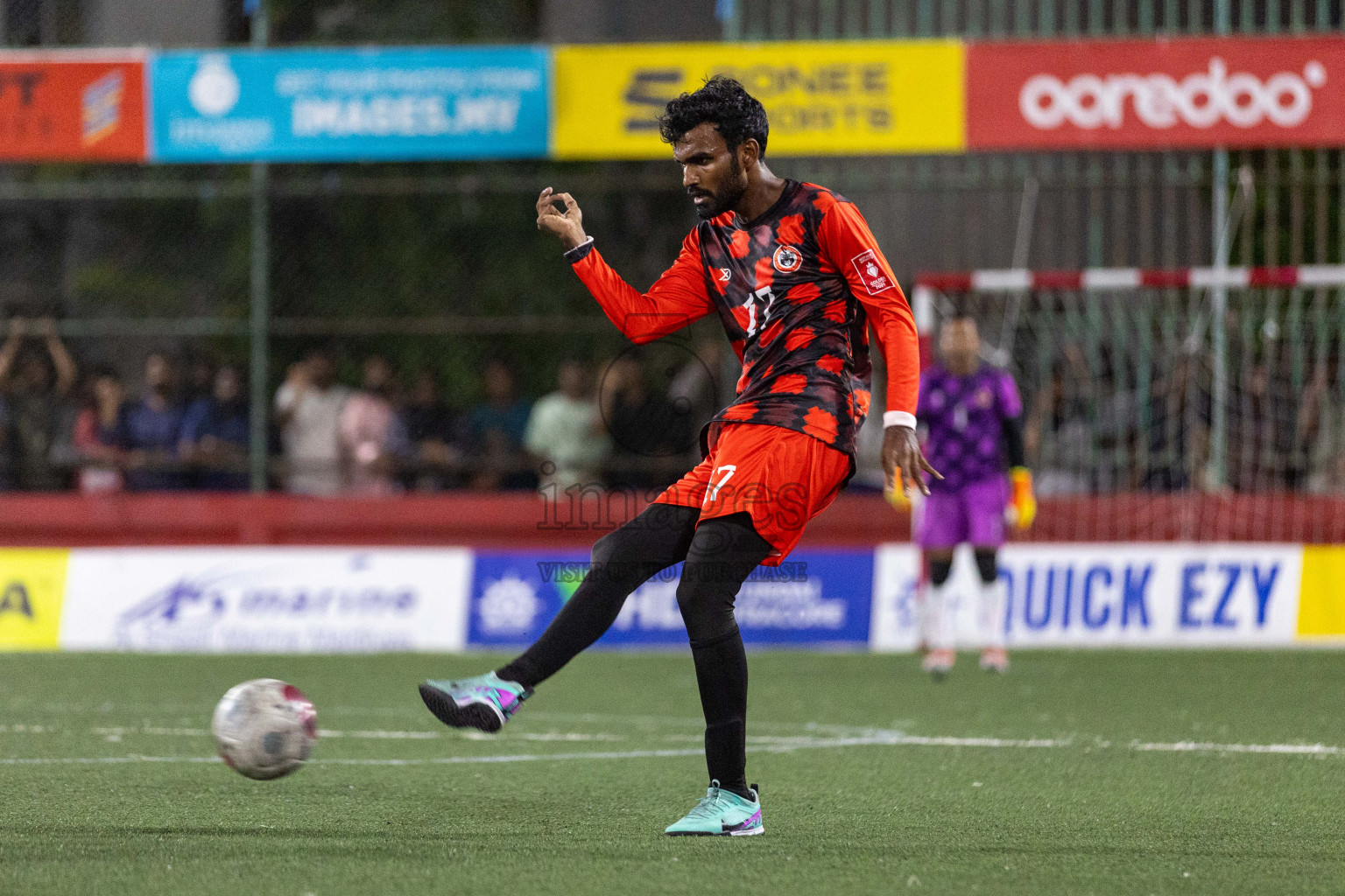 Lh Hinnavaru vs Lh Kurendhoo in Day 21 of Golden Futsal Challenge 2024 was held on Sunday , 4th February 2024 in Hulhumale', Maldives Photos: Nausham Waheed / images.mv