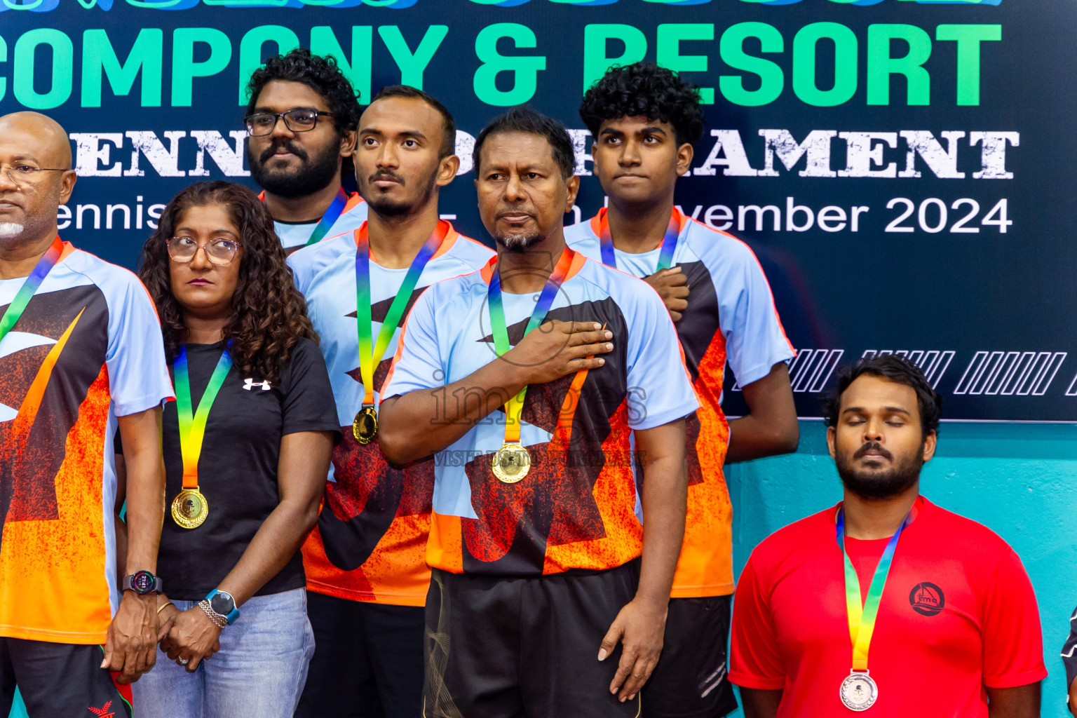 Finals of 9th Inter Office Company & Resort Table Tennis Tournament was held in Male' TT Hall, Male', Maldives on Saturday, 16th November 2024. Photos: Nausham Waheed / images.mv