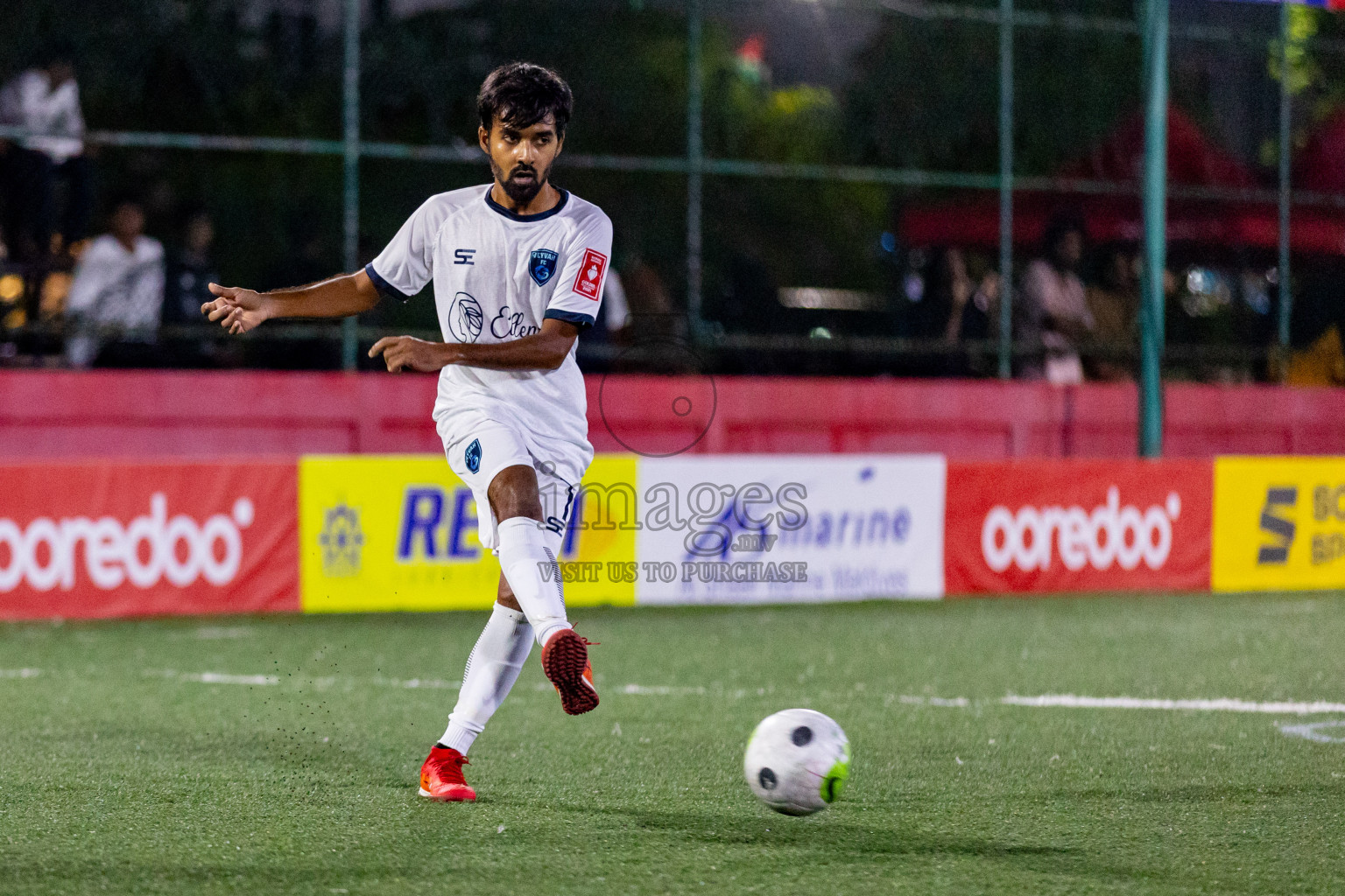 M. Raiymandhoo vs M. Veyvah in Day 19 of Golden Futsal Challenge 2024 was held on Friday, 2nd February 2024 in Hulhumale', Maldives Photos: Hassan Simah / images.mv