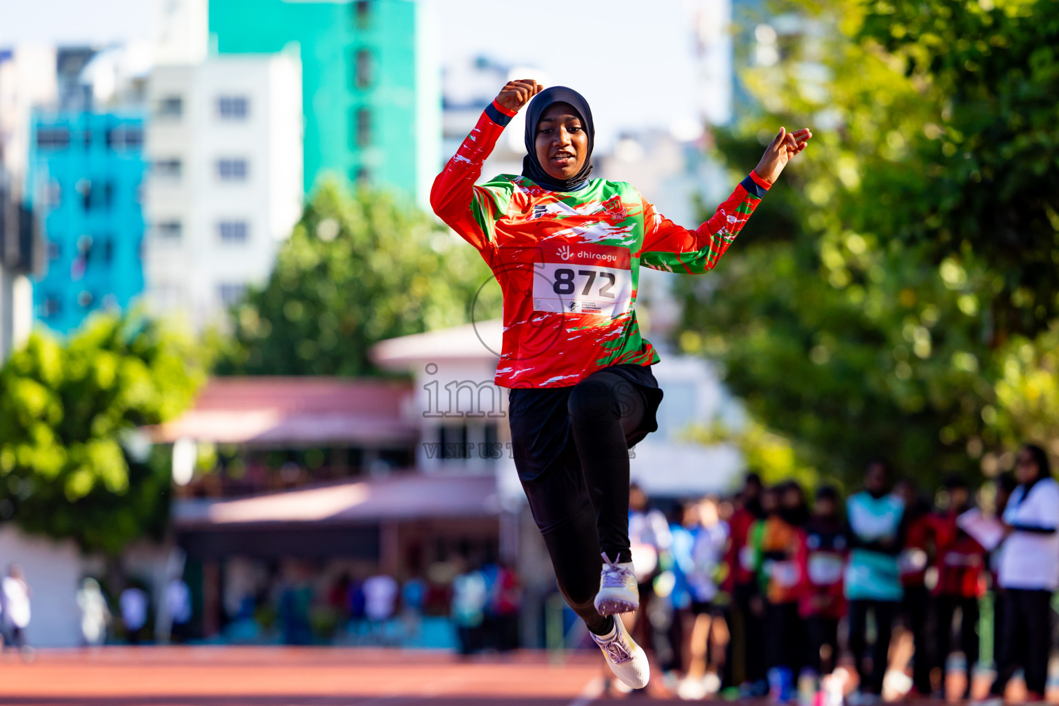Day 1 of Inter-school Athletics Championship 2025 held in Ekuveni Synthetic Track, Male', Maldives on Monday, 06th October 2025. Photos by: Nausham Waheed / Images.mv
