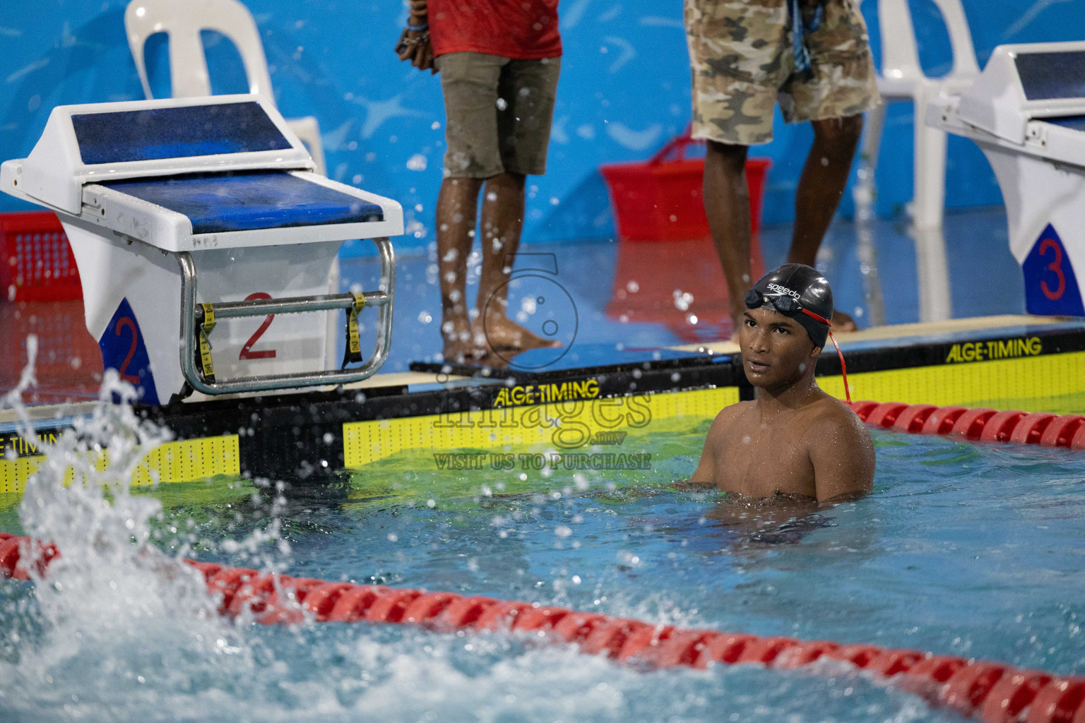 Day 1 of 20th Inter-school Swimming Competition 2024 held in Hulhumale', Maldives on Saturday, 12th October 2024. Photos: Ismail Thoriq / images.mv