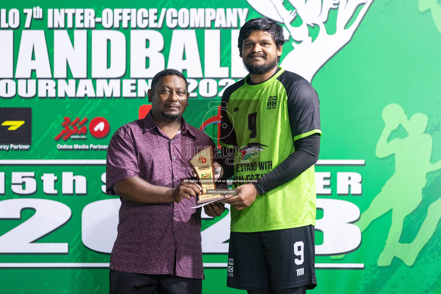 2nd Division Final of 7th Inter-Office/Company Handball Tournament 2023, held in Handball ground, Male', Maldives on Monday, 25th October 2023 Photos: Nausham Waheed/ Images.mv