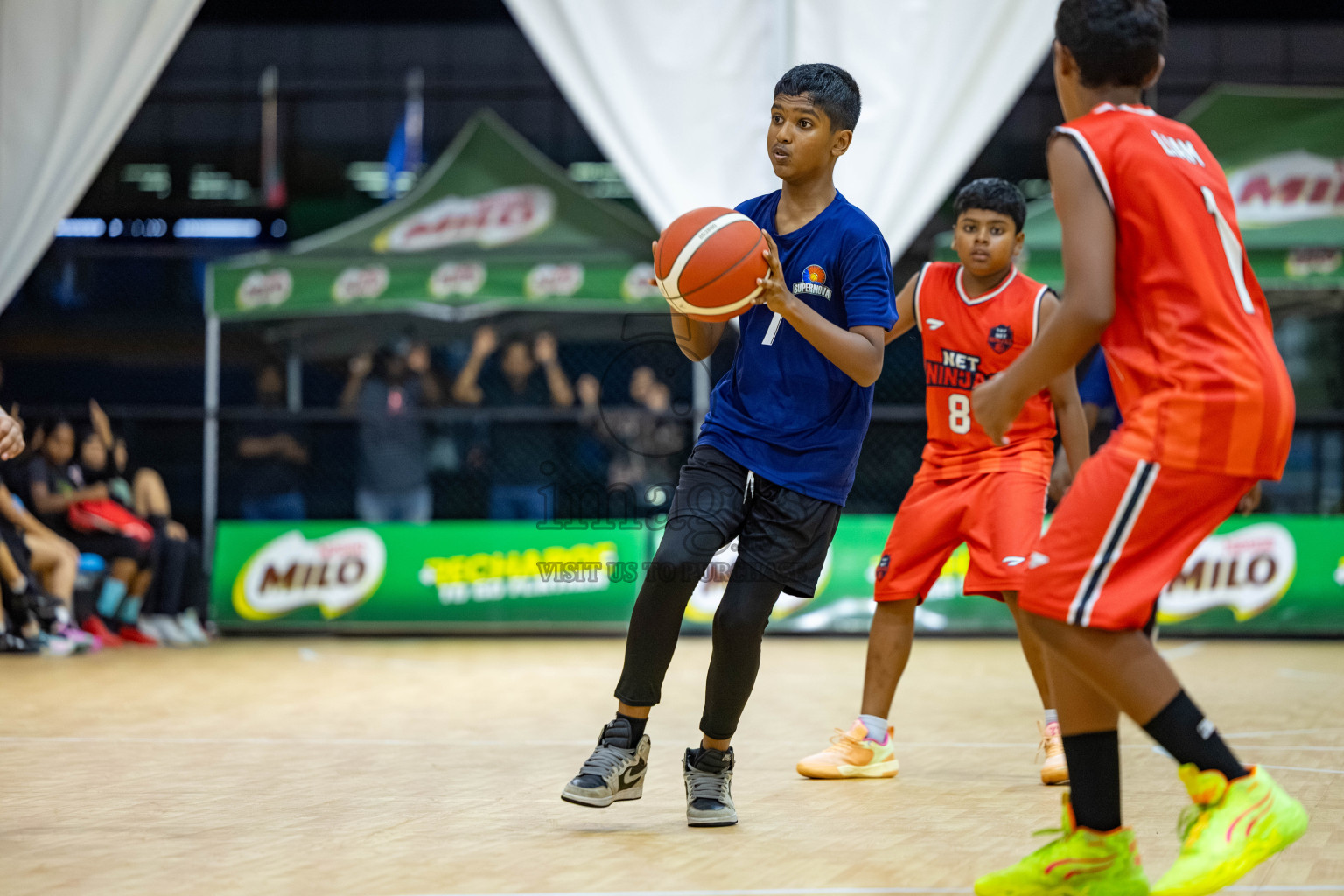 Milo 5 x 5 Junior Challenge 2025 - Basketball tournament held in Basketball Training Center, Male', Maldives on Thursday, 09th October 2025. 
Photo by: Hassan Simah / Images.mv