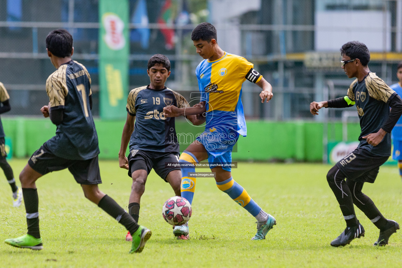 Day 1 of MILO Academy Championship 2023 (u14) was held in Henveyru Stadium Male', Maldives on 3rd November 2023. Photos: Nausham Waheed / images.mv