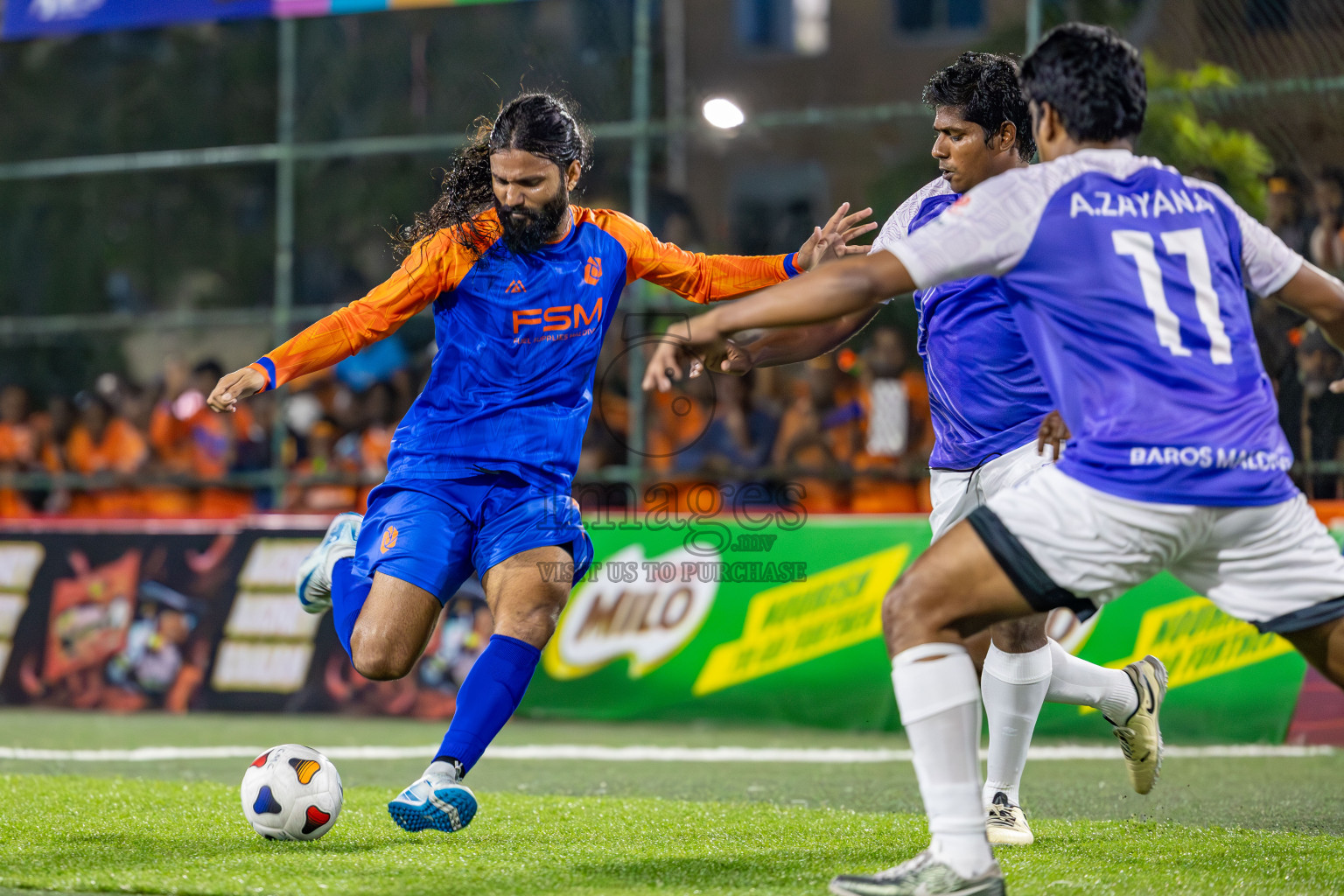 Team FSM vs Baros Maldives in Club Maldives Cup 2024 held in Rehendi Futsal Ground, Hulhumale', Maldives on Friday, 27th September 2024. 
Photos: Shuu Abdul Sattar / images.mv