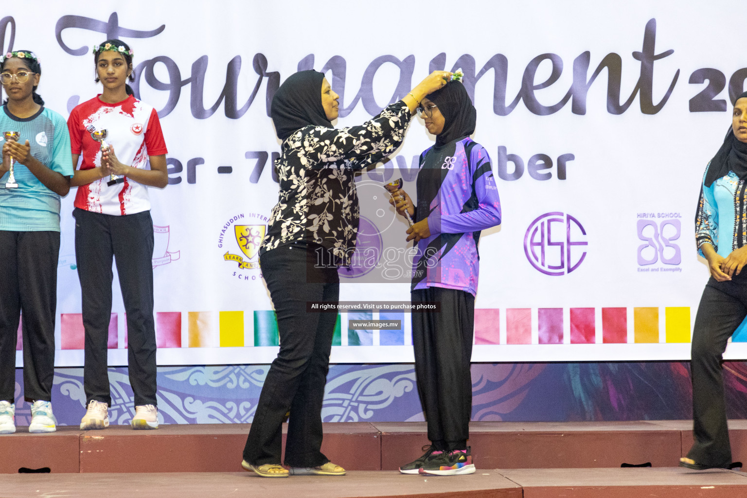 Final of 24th Interschool Netball Tournament 2023 was held in Social Center, Male', Maldives on 7th November 2023. Photos: Nausham Waheed / images.mv