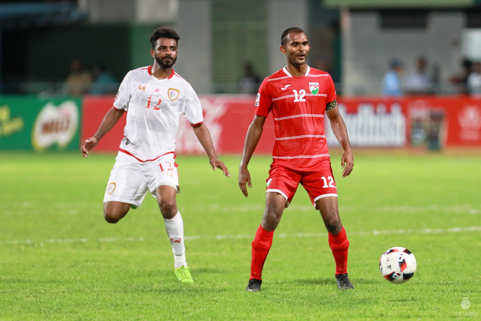 Asian Cup Qualifier between Maldives and Oman in National Stadium, on 10 October 2017 Male' Maldives. ( Images.mv Photo: Ismail Thoriq )